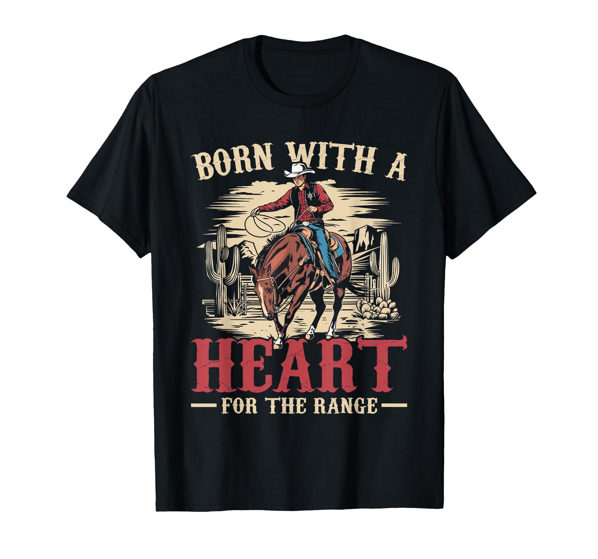 Western Country Rodeo Southern T-Shirt - Fun Novelty Design for Adults - T-Shirt, Sweatshirt, Hoodie