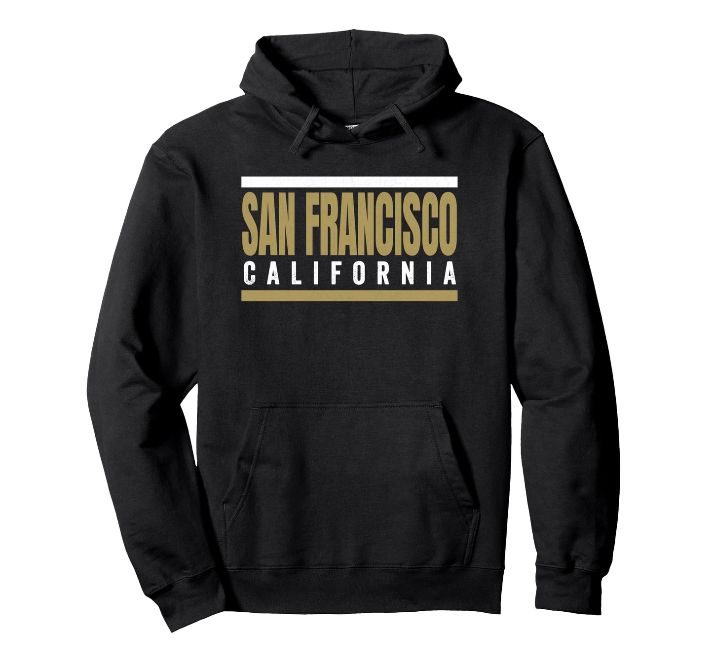 Striped San Francisco Red Maroon Hoodie - Casual Everyday Wear for Adults - T-Shirt, Sweatshirt, Hoodie