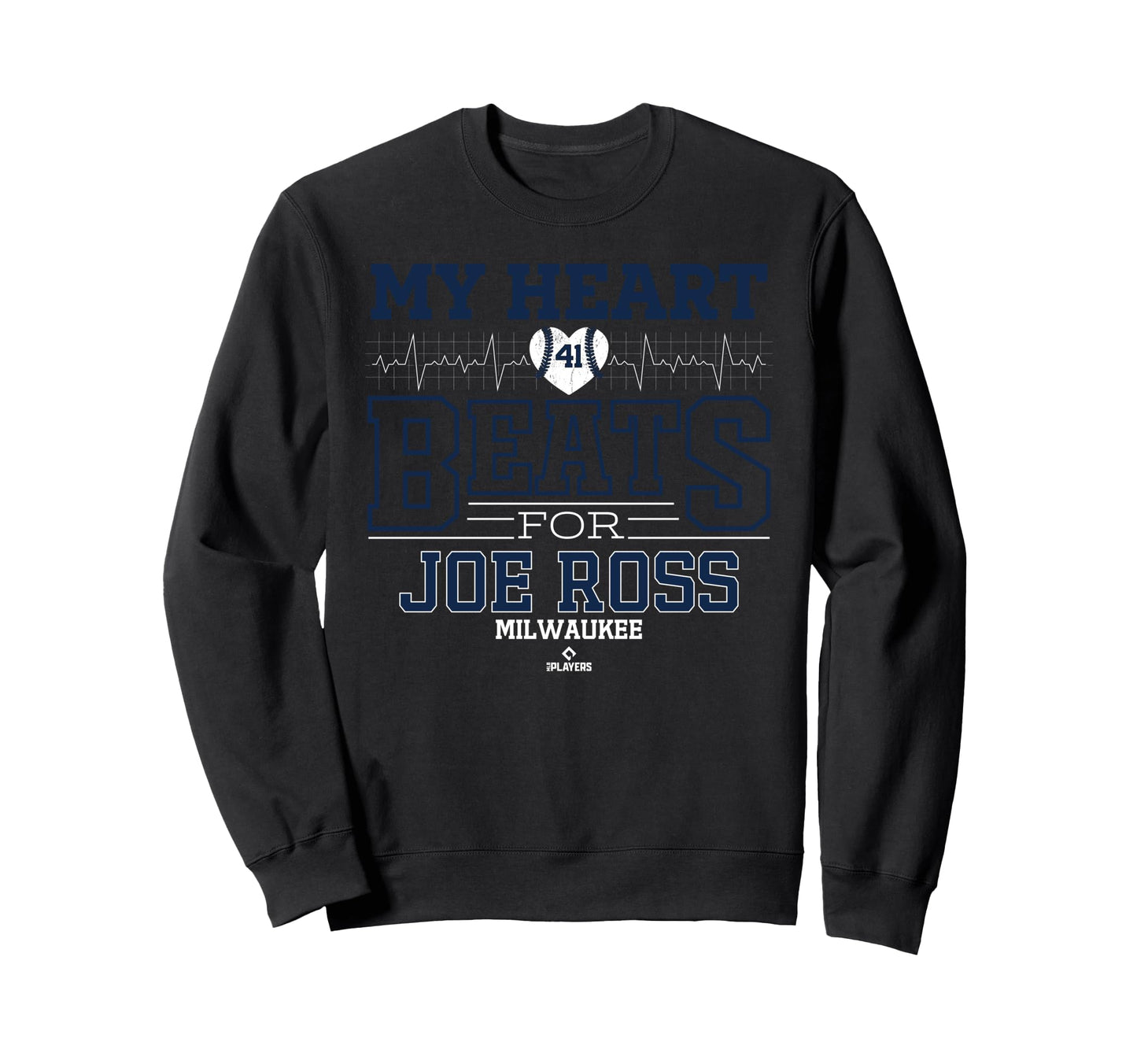 My Heart Beats Joe Ross Milwaukee Sweatshirt - Custom Art Print Men Women - T-Shirt, Sweatshirt, Hoodie