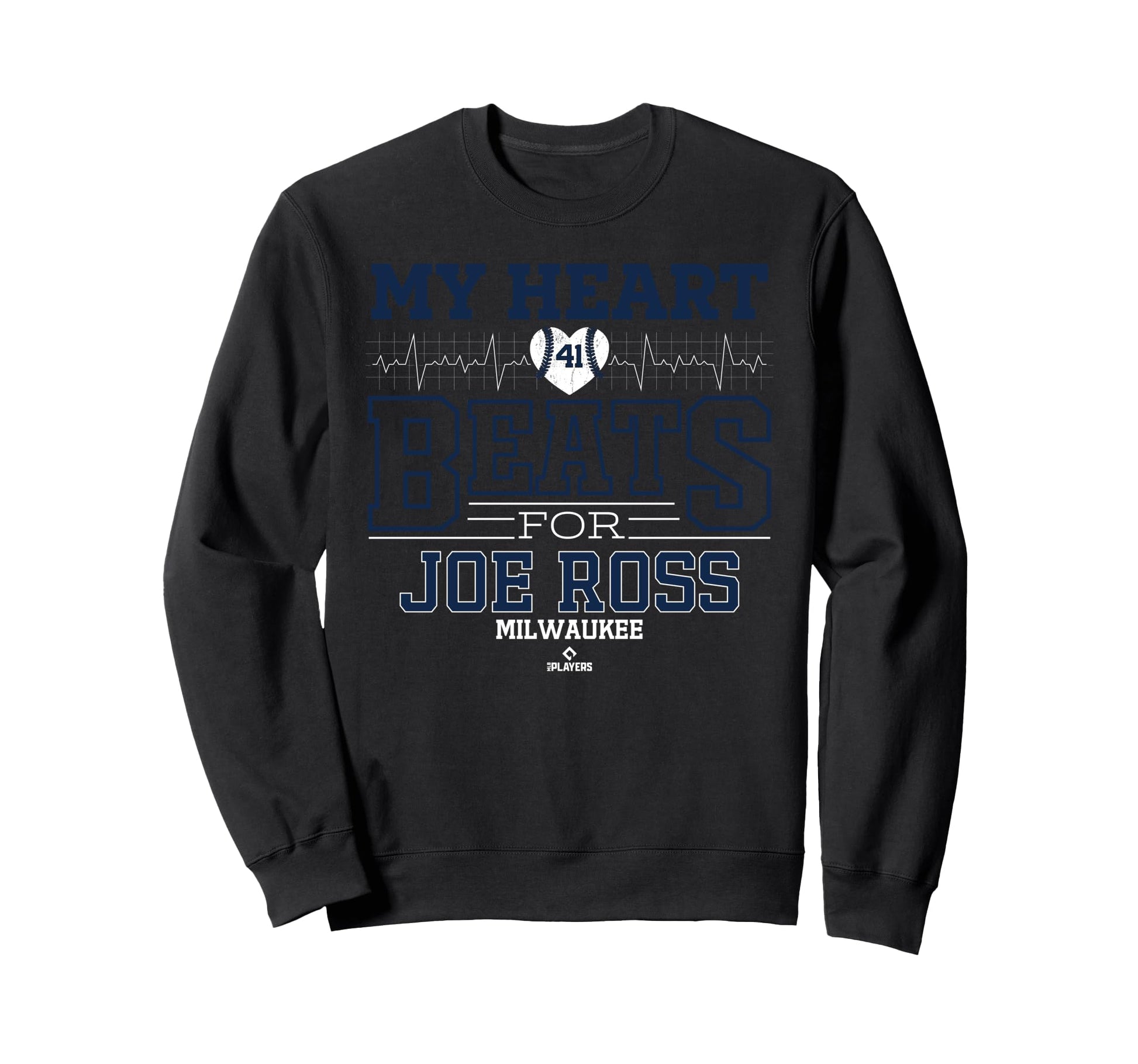 My Heart Beats Joe Ross Milwaukee Sweatshirt - Custom Art Print Men Women - T-Shirt, Sweatshirt, Hoodie