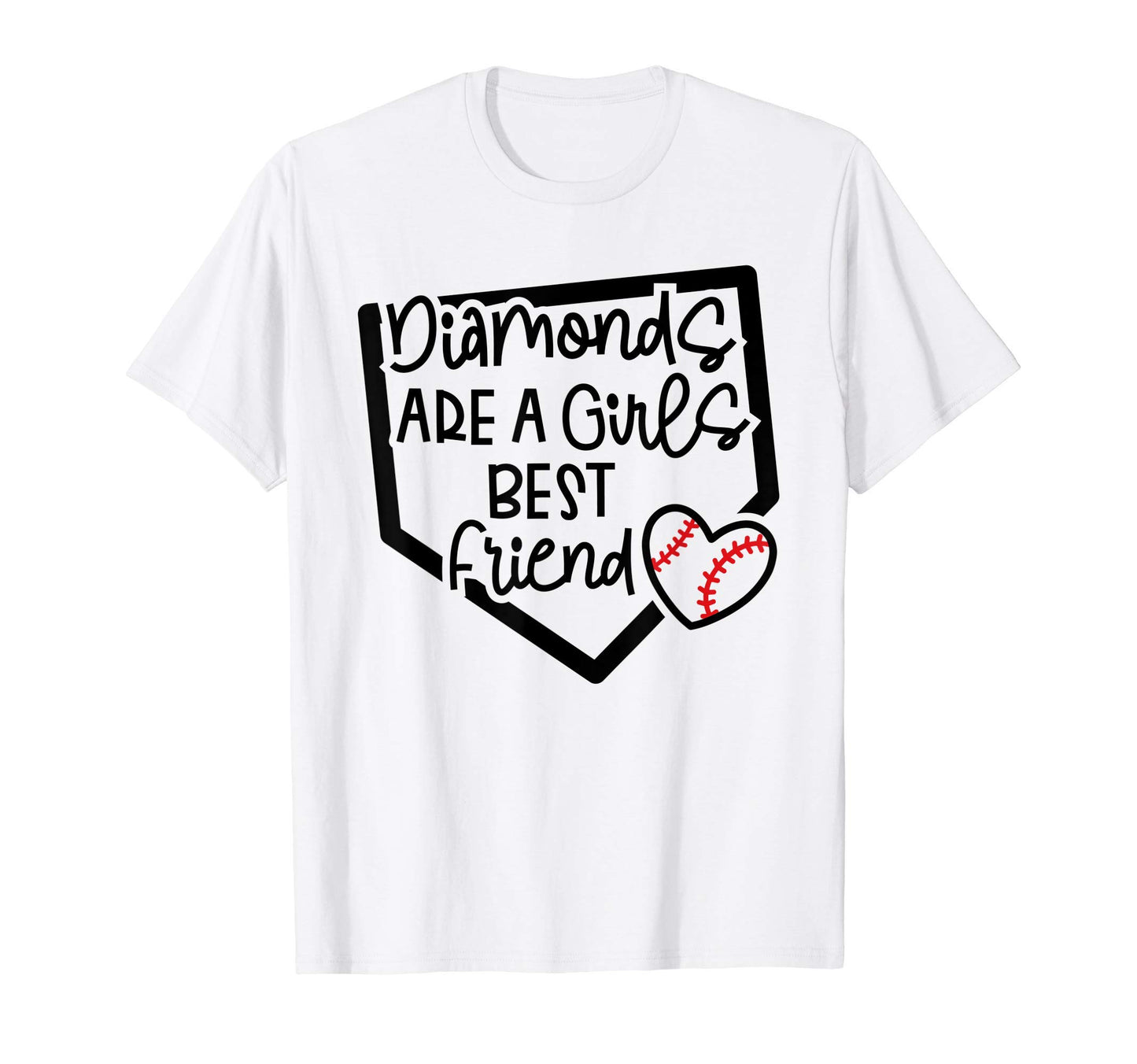 Diamonds Are Best Friend Baseball T-Shirt - Casual Everyday Wear Men Women - T-Shirt, Sweatshirt, Hoodie