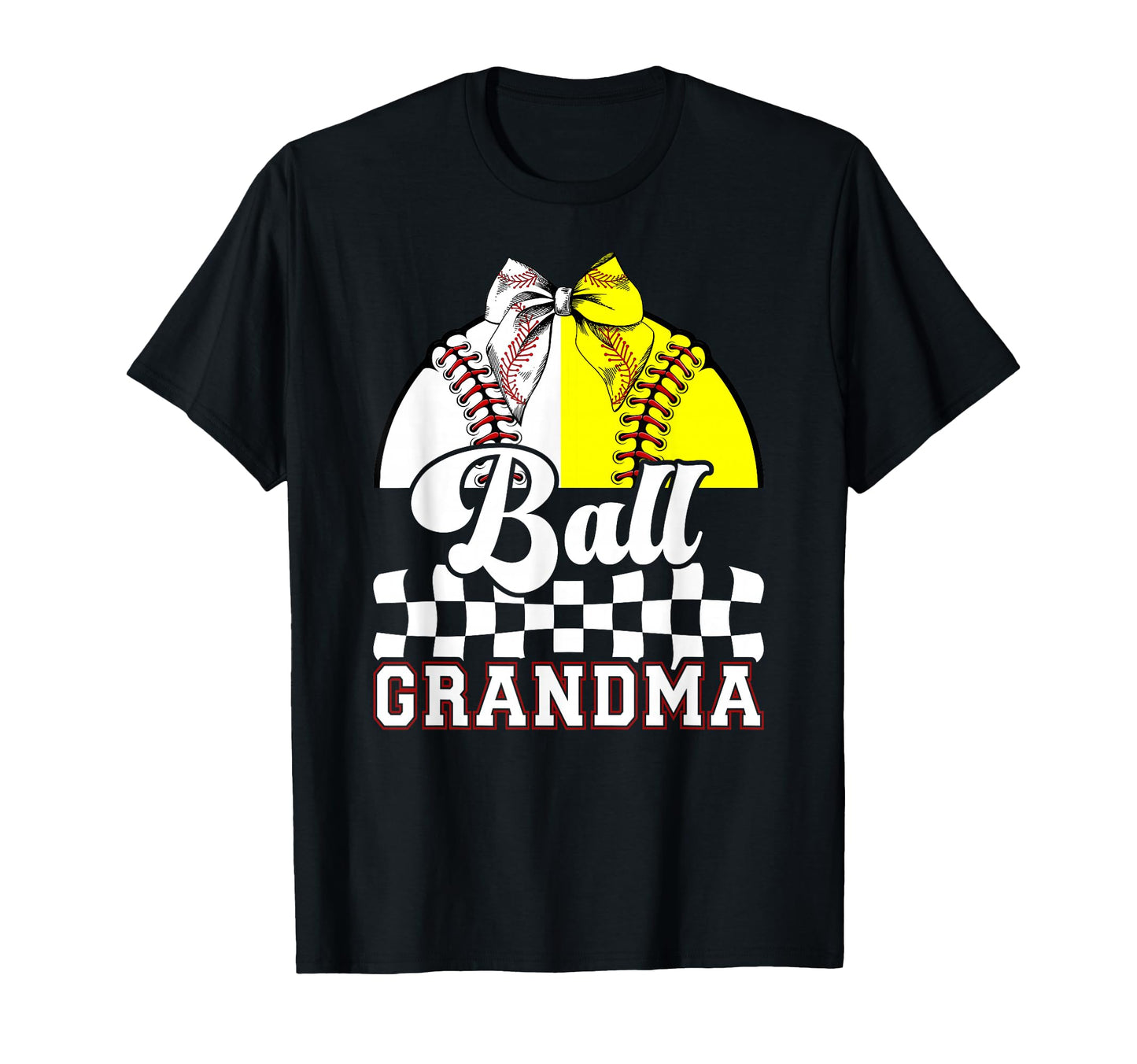 Ball Grandma Coquette Baseball T-Shirt - Unique Graphic for Adults - T-Shirt, Sweatshirt, Hoodie