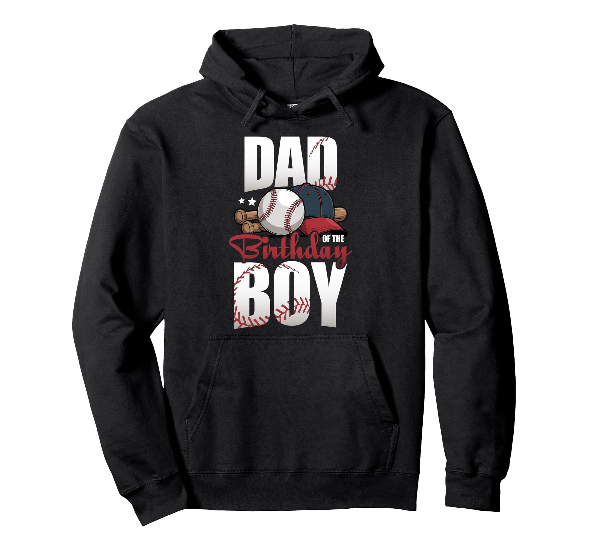 Dad Birthday Matching Baseball Birthday Hoodie - Unique Graphic Men Women - T-Shirt, Sweatshirt, Hoodie
