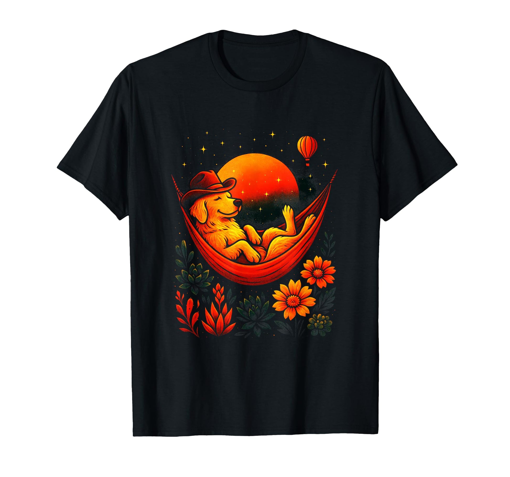 Retriever Cowboy T-Shirt - Custom Art Print Unisex - T-Shirt, Sweatshirt, Hoodie