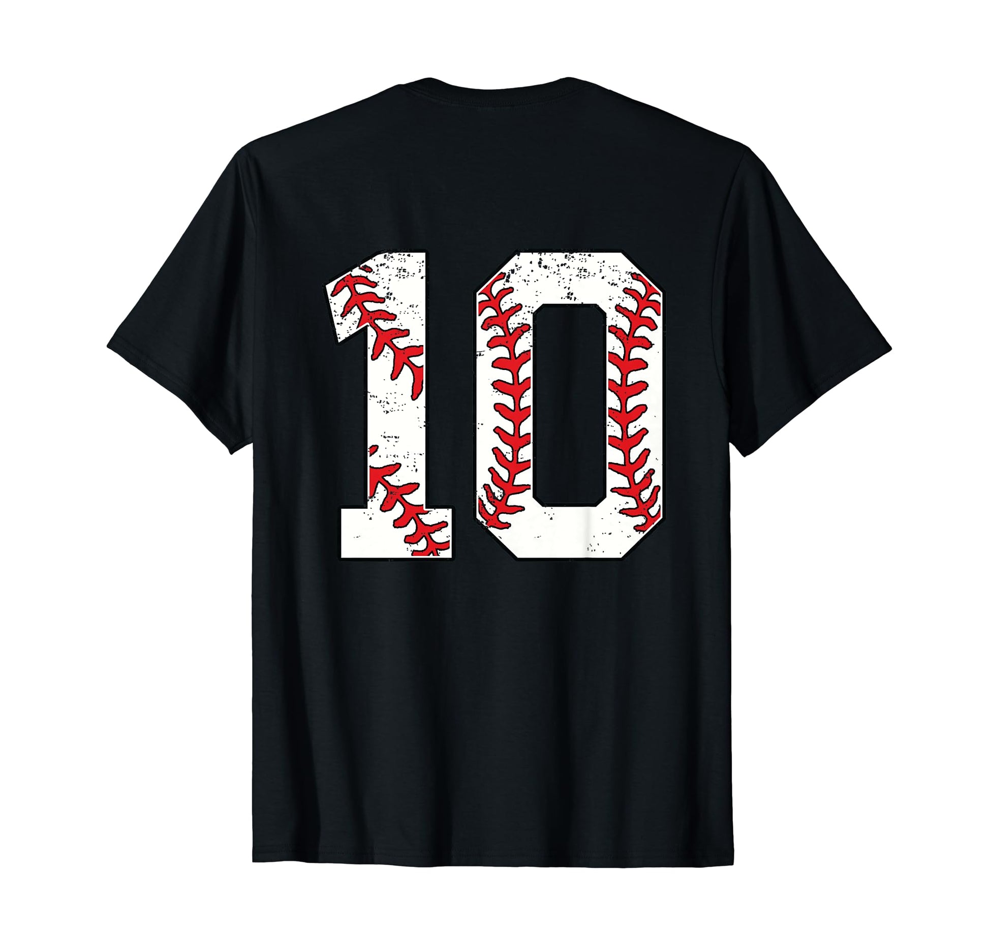Number 10 Baseball Jersey Number 10 Back T-Shirt - Graphic Print for Adults - T-Shirt, Sweatshirt, Hoodie