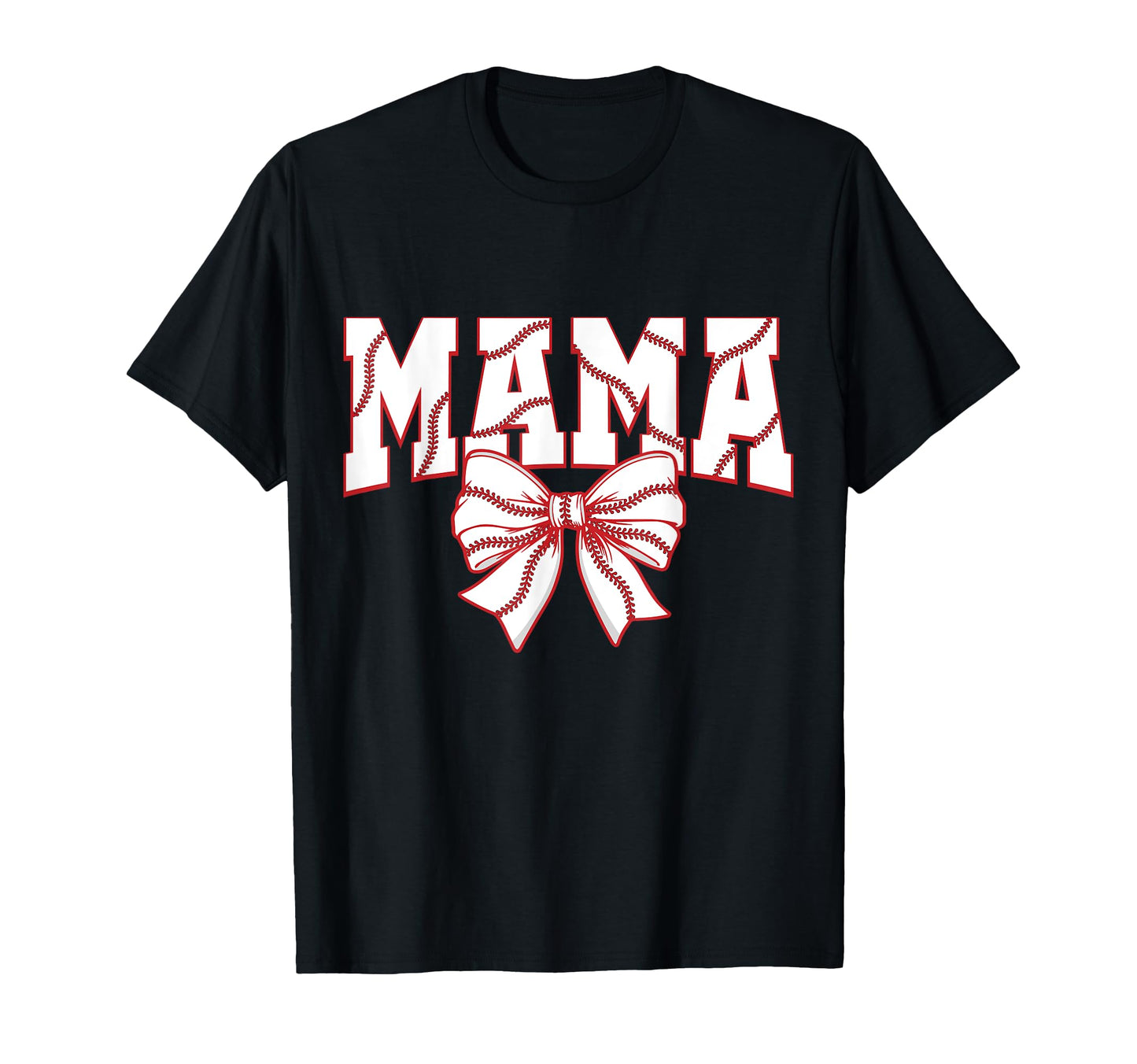 Baseball Mama Mom Mother Mommy Coquette T-Shirt - Minimalist Print Unisex - T-Shirt, Sweatshirt, Hoodie