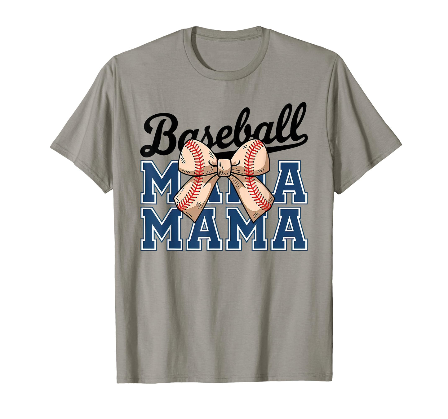 Baseball Mama Coquette Bow Funny T-Shirt - Custom Art Print Men Women - T-Shirt, Sweatshirt, Hoodie