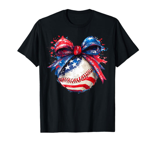 Baseball 4Th July Patriotic T-Shirt - Fun Novelty Design Men Women - T-Shirt, Sweatshirt, Hoodie