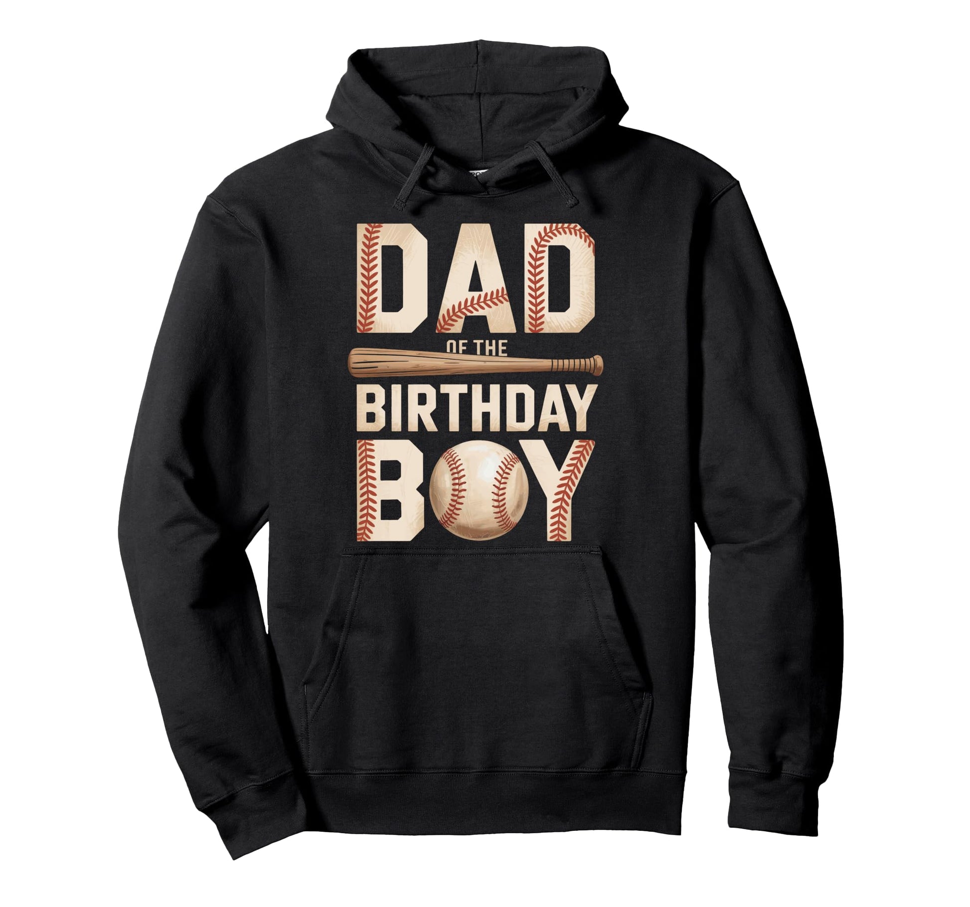 Dad Birthday Baseball Party Dad Hoodie - Casual Everyday Wear Unisex - T-Shirt, Sweatshirt, Hoodie