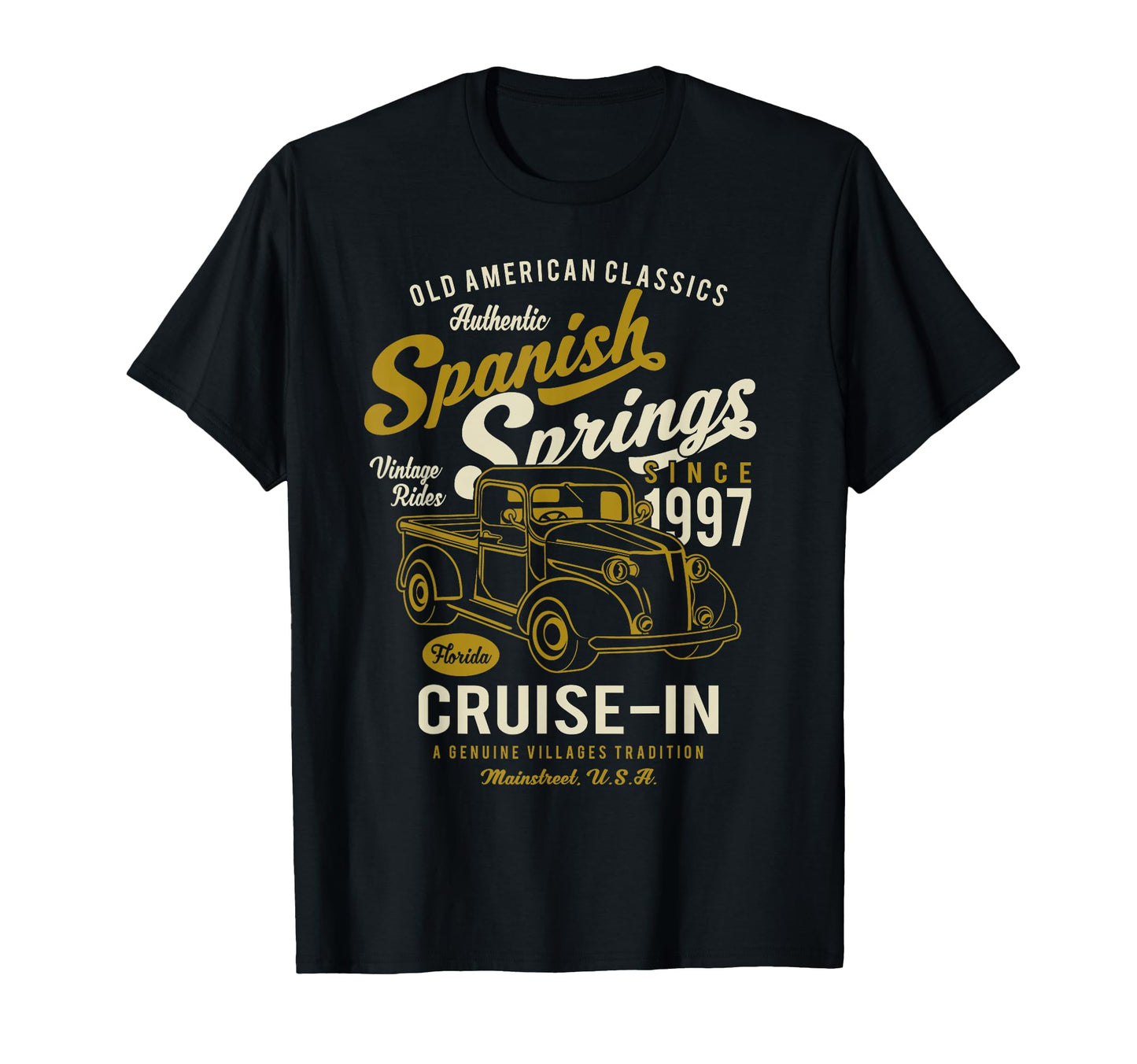 Spanish Springs Cruise Rides Villages T-Shirt - Novelty Apparel for Adults - T-Shirt, Sweatshirt, Hoodie