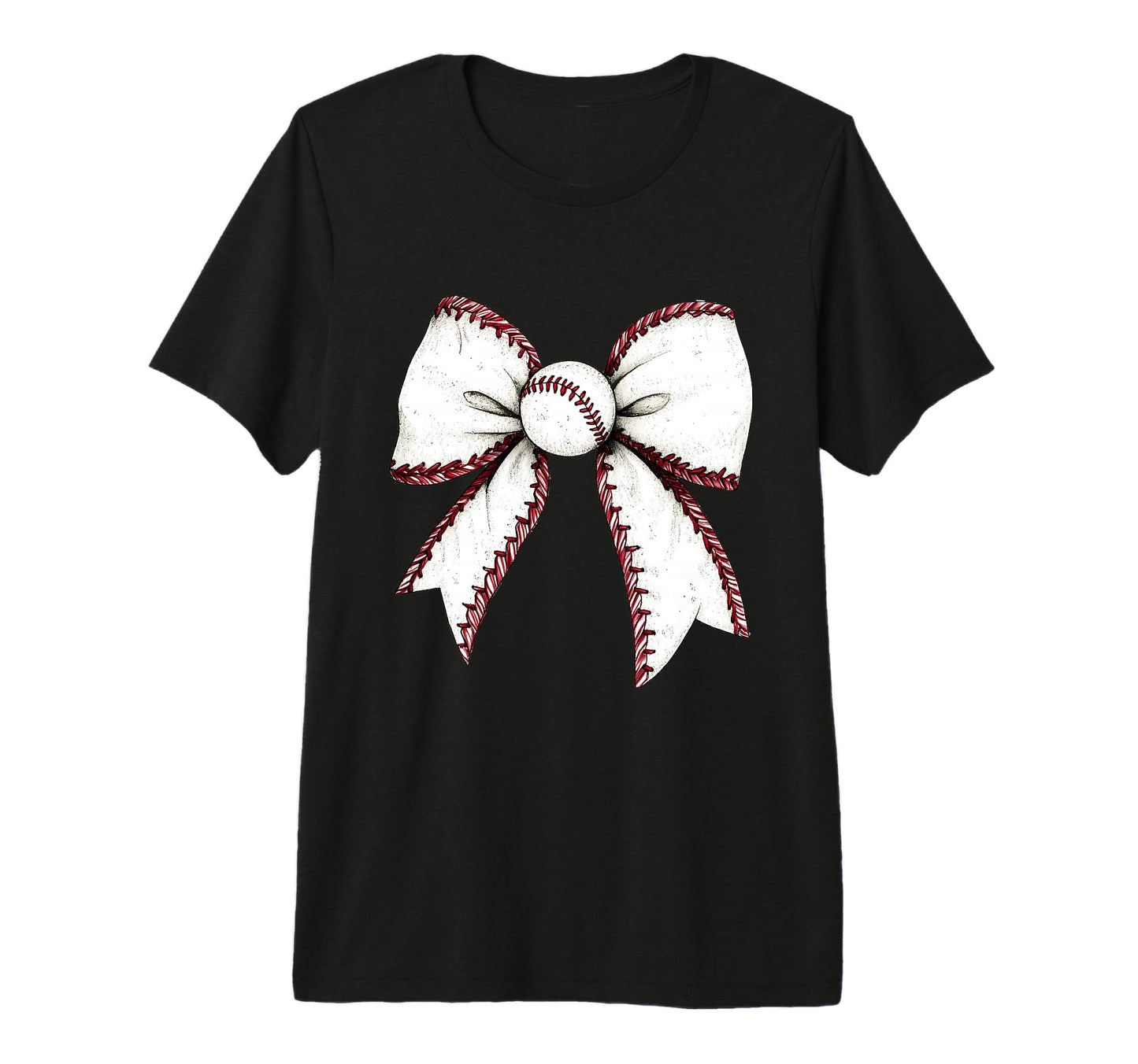 Baseball Coquette Bow Baseball Mom T-Shirt - Aesthetic Graphic for Adults - T-Shirt, Sweatshirt, Hoodie