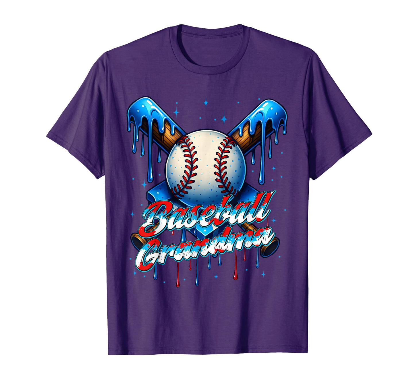 Baseball Drip Grandma Day Birthday Group T-Shirt - Custom Art Print Unisex - T-Shirt, Sweatshirt, Hoodie