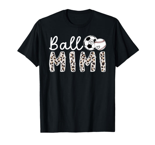 Ball Mimi Grandma Baseball Soccer Mimi T-Shirt - Trendy Graphic Men Women - T-Shirt, Sweatshirt, Hoodie