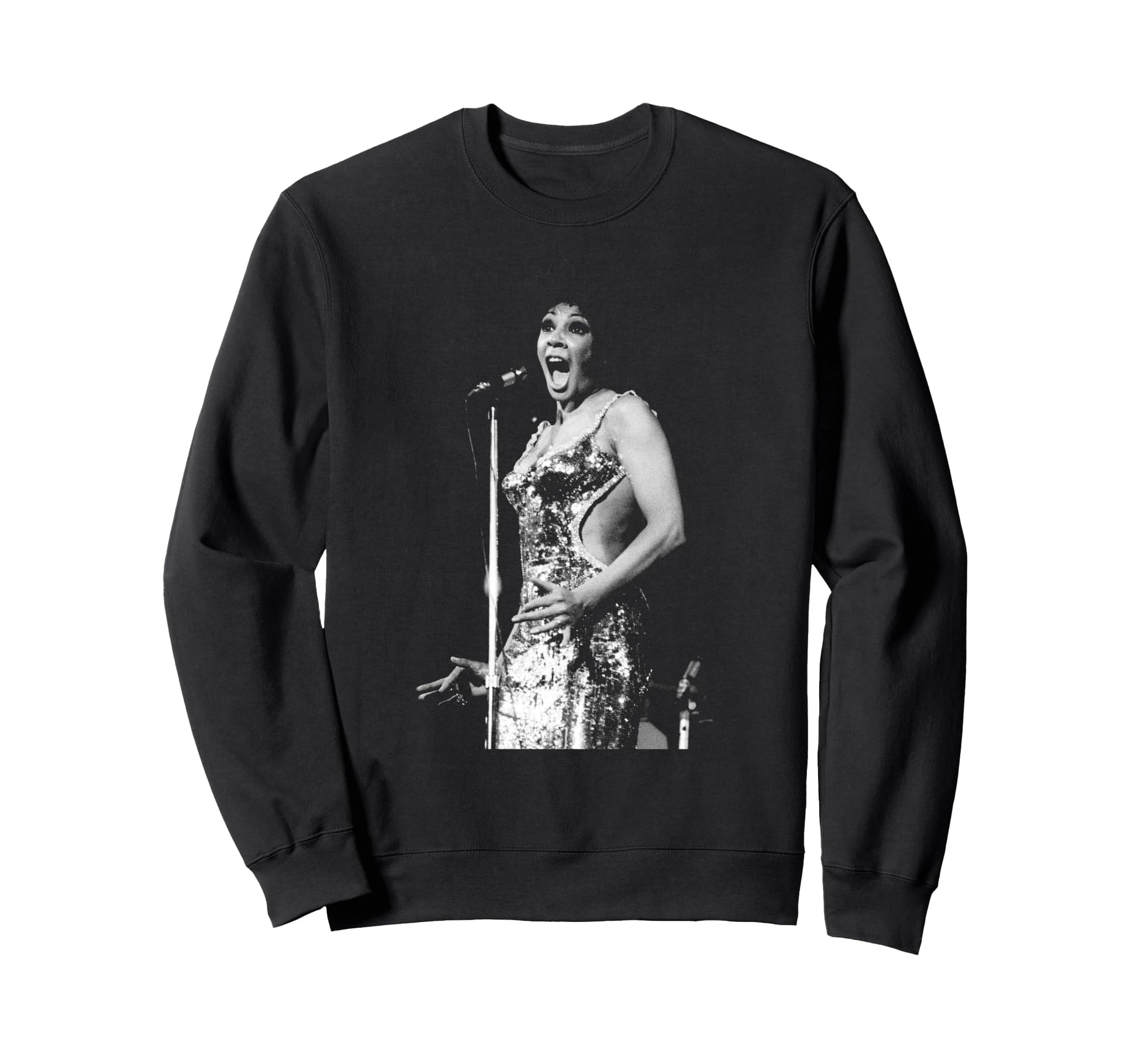 Dame Shirley Bassey Singer Sweatshirt - Novelty Apparel for Adults - T-Shirt, Sweatshirt, Hoodie