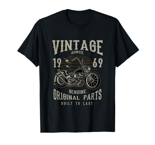 1969 Birthday Retirement Motorcycle T-Shirt - Aesthetic Graphic Unisex - T-Shirt, Sweatshirt, Hoodie