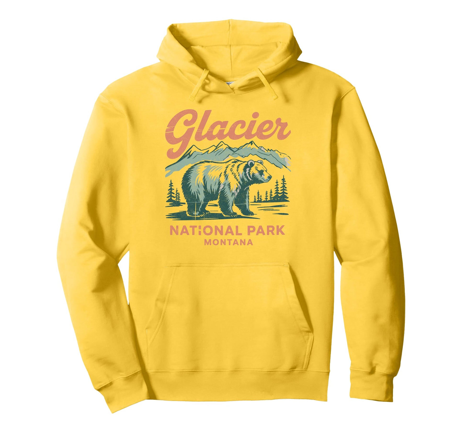Glacier National Park Montana Usa T-Shirt - Minimalist Print Men Women - T-Shirt, Sweatshirt, Hoodie