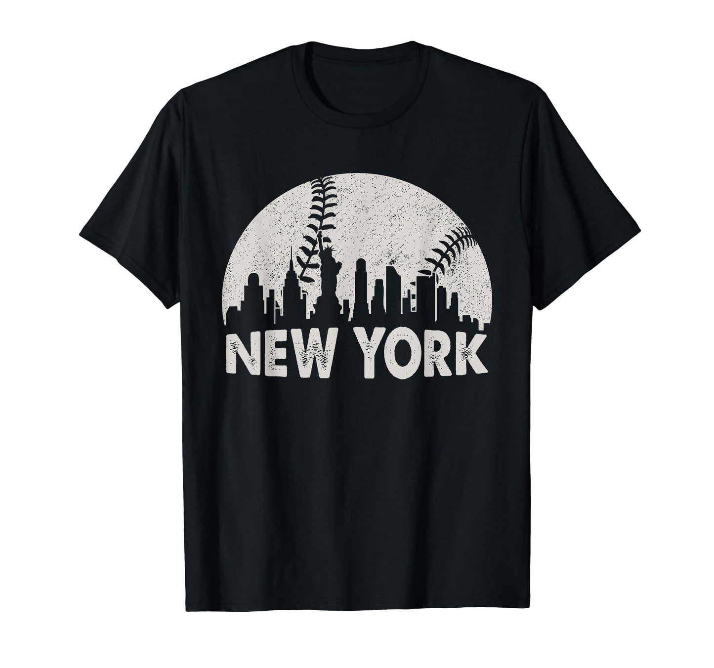 New York Skyline City Baseball T-Shirt - Casual Everyday Wear Unisex - T-Shirt, Sweatshirt, Hoodie