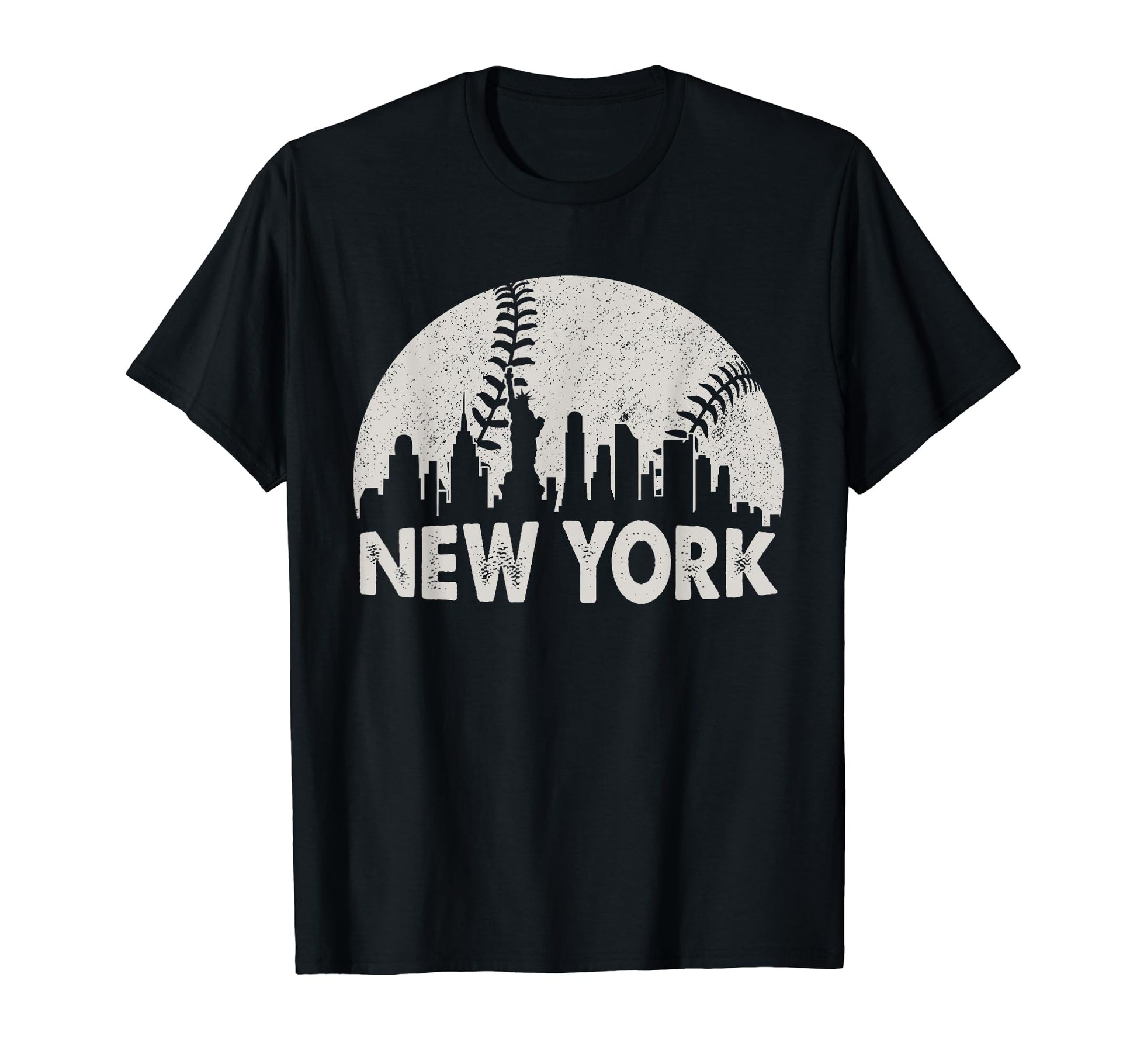 New York Skyline City Baseball T-Shirt - Casual Everyday Wear Unisex - T-Shirt, Sweatshirt, Hoodie
