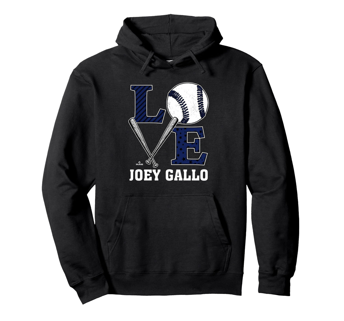 Distressed Baseball Love Joey Gallo Hoodie - Unique Graphic Unisex - T-Shirt, Sweatshirt, Hoodie