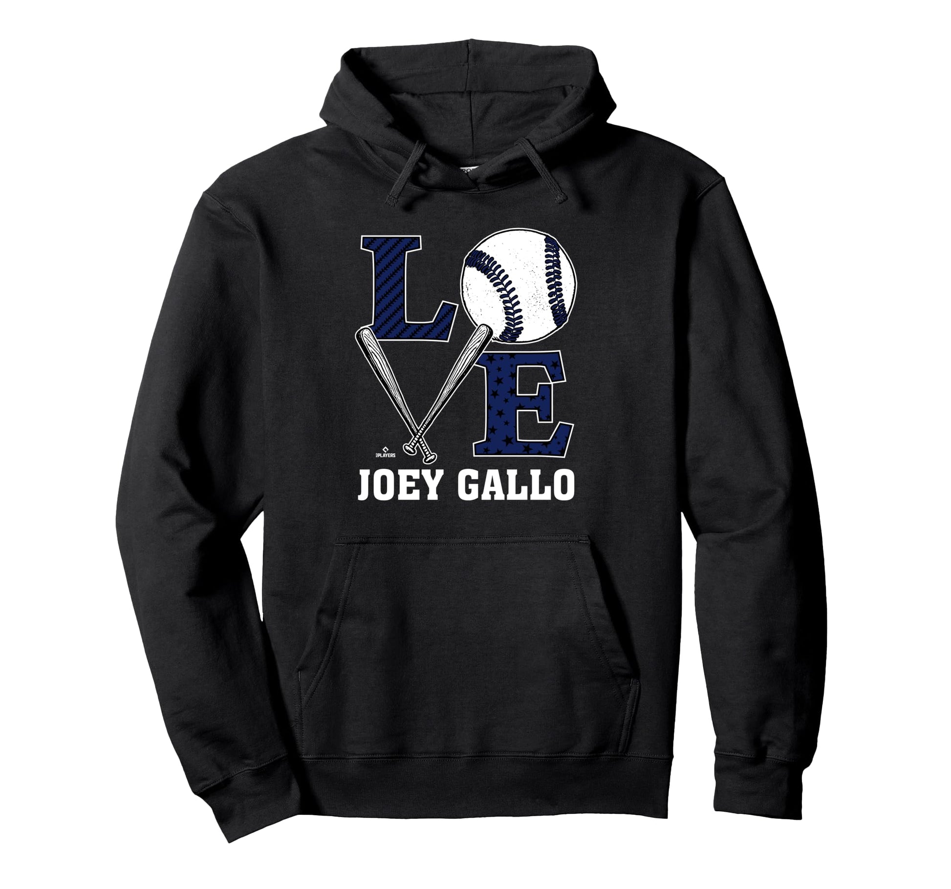 Distressed Baseball Love Joey Gallo Hoodie - Unique Graphic Unisex - T-Shirt, Sweatshirt, Hoodie