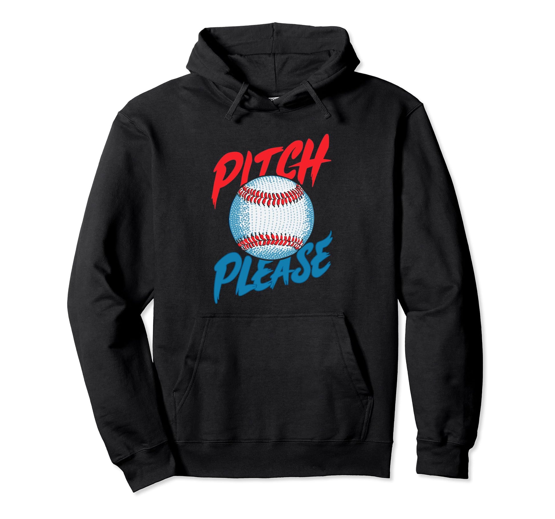 Pitching Baseball Player Pitch Please Hoodie - Custom Art Print Unisex - T-Shirt, Sweatshirt, Hoodie