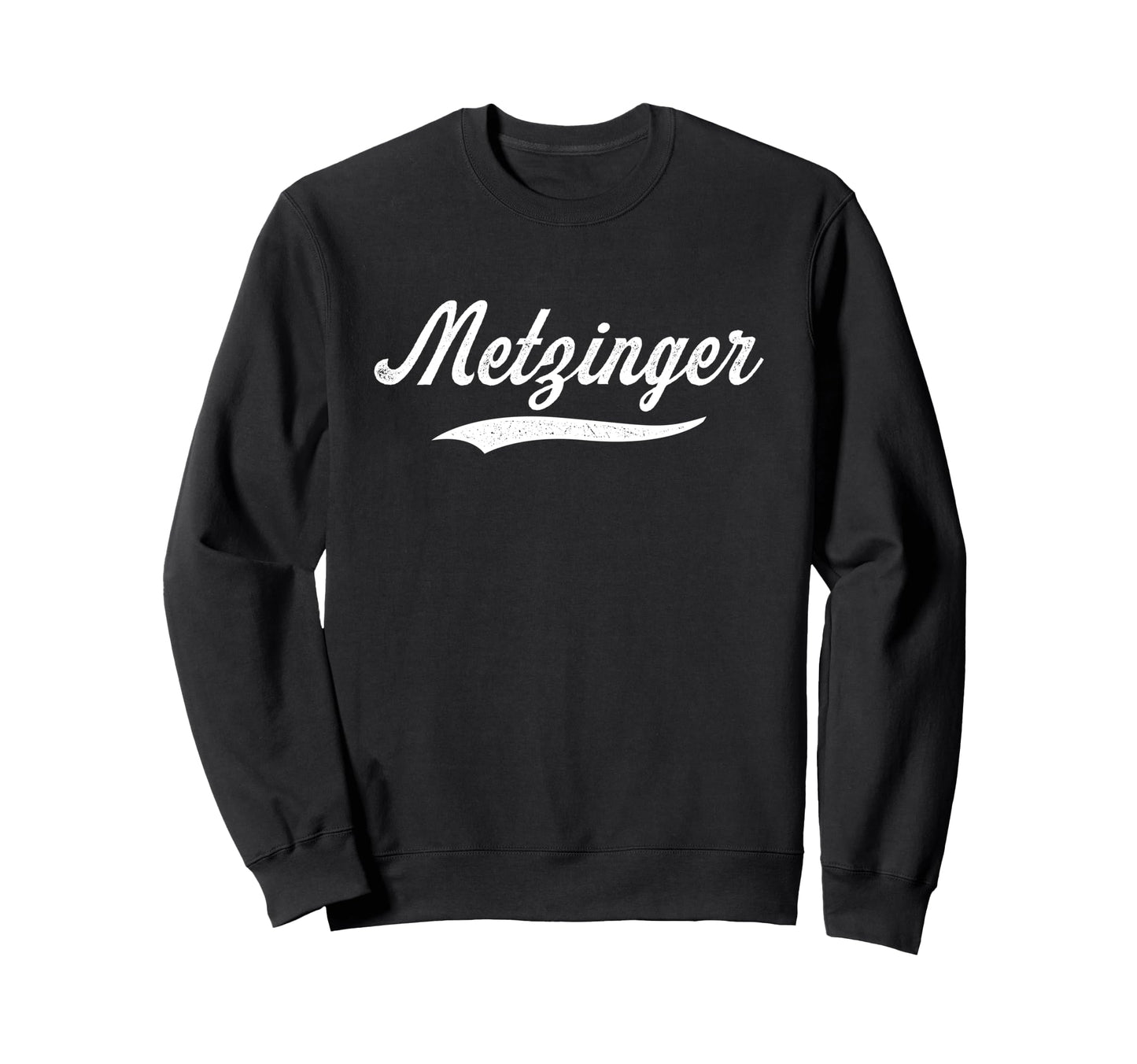 Distressed Script Benjamin Metzinger Sweatshirt - Minimalist Print Unisex - T-Shirt, Sweatshirt, Hoodie