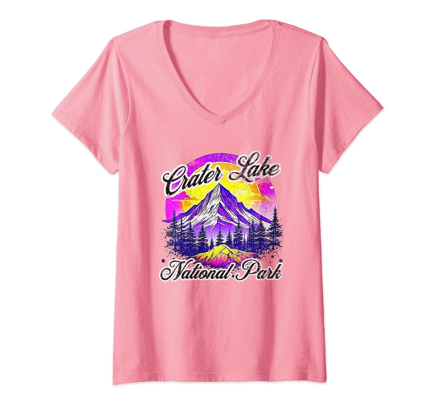Crater Lake National Park Oregon T-Shirt - Fun Novelty Design for Adults - T-Shirt, Sweatshirt, Hoodie