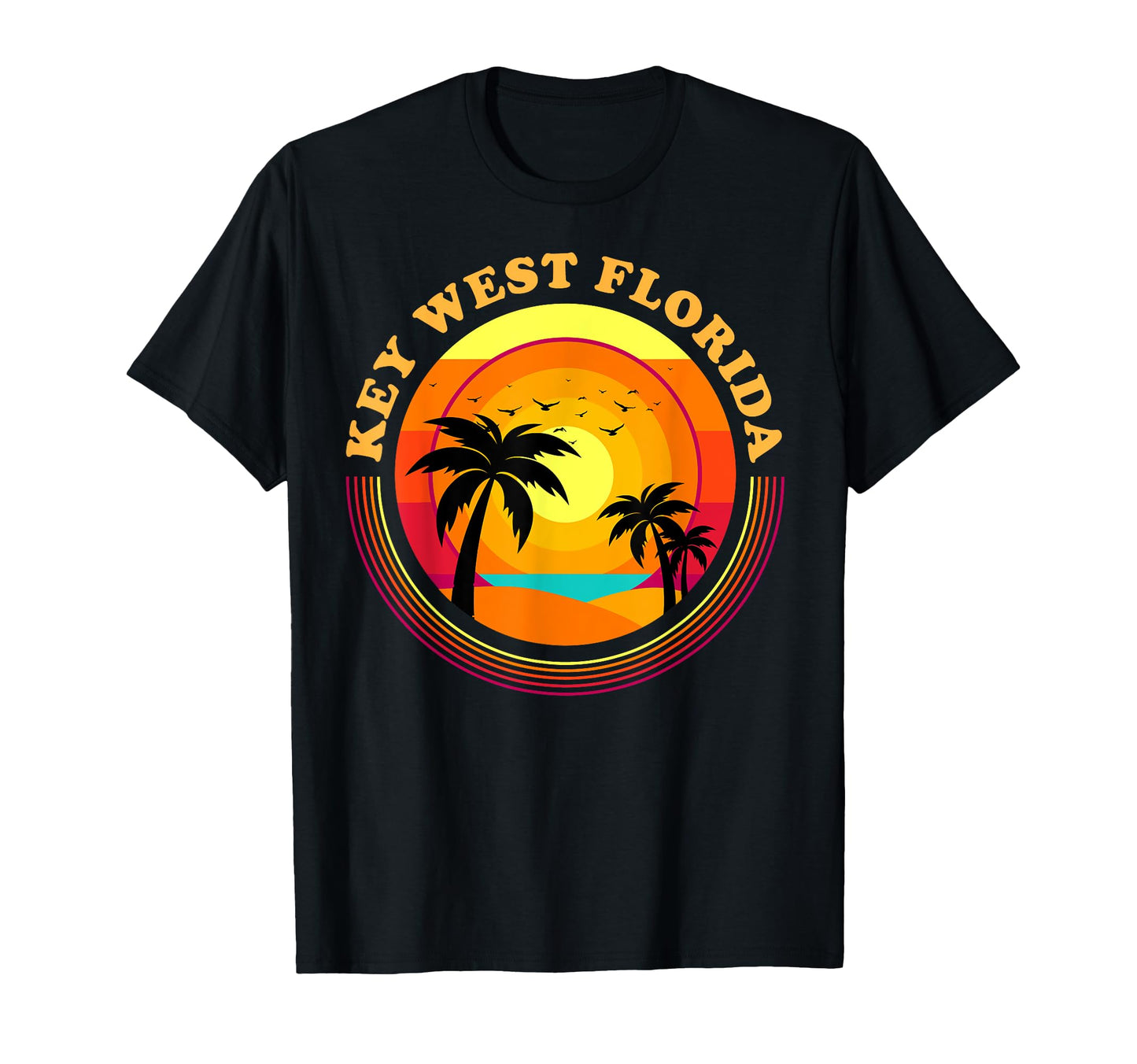 Key West Florida Vacation Sunset Key T-Shirt - Fun Novelty Design Unisex - T-Shirt, Sweatshirt, Hoodie