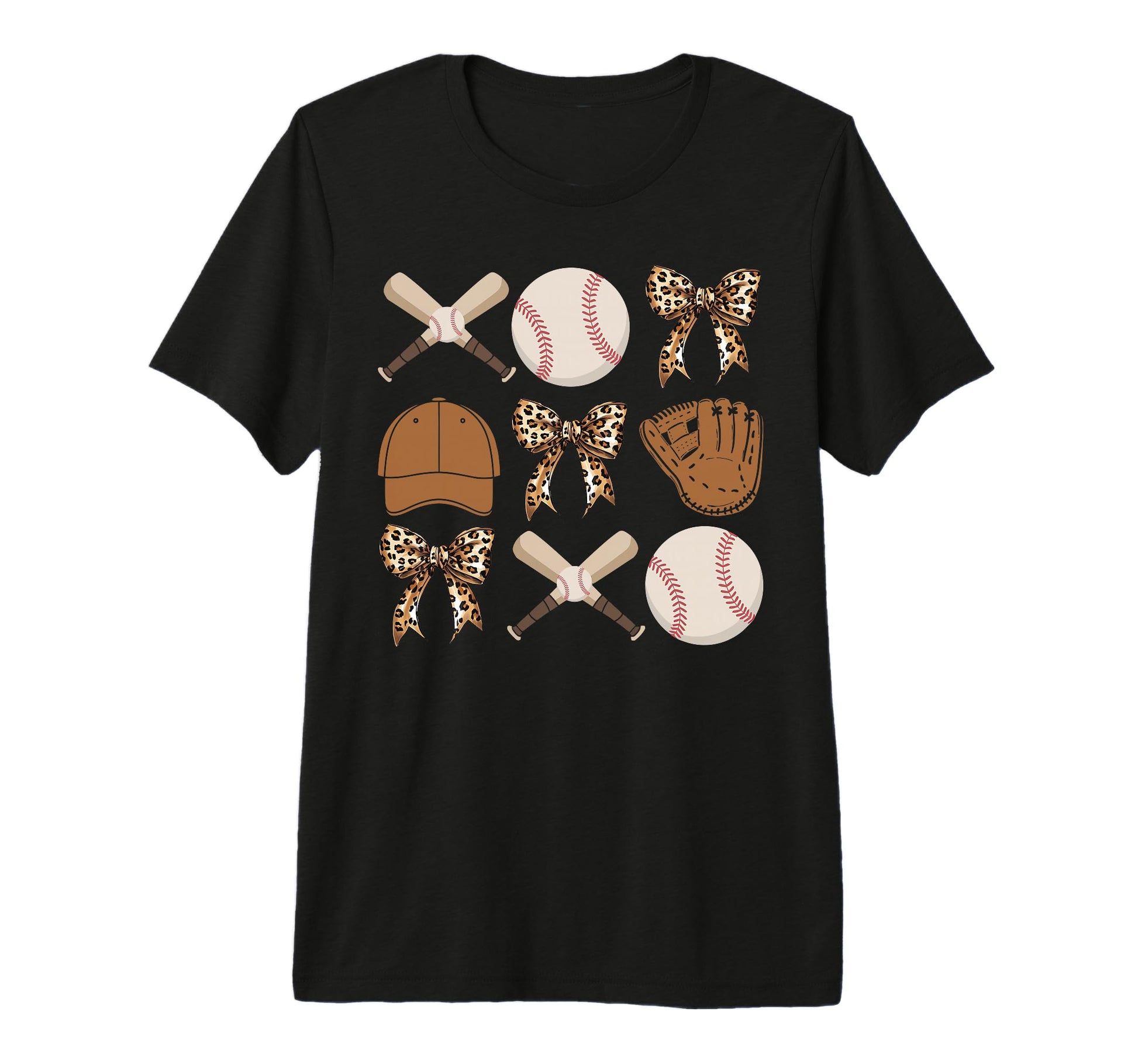Baseball Coquette Bow Baseball Mom T-Shirt - Fun Novelty Design for Adults - T-Shirt, Sweatshirt, Hoodie