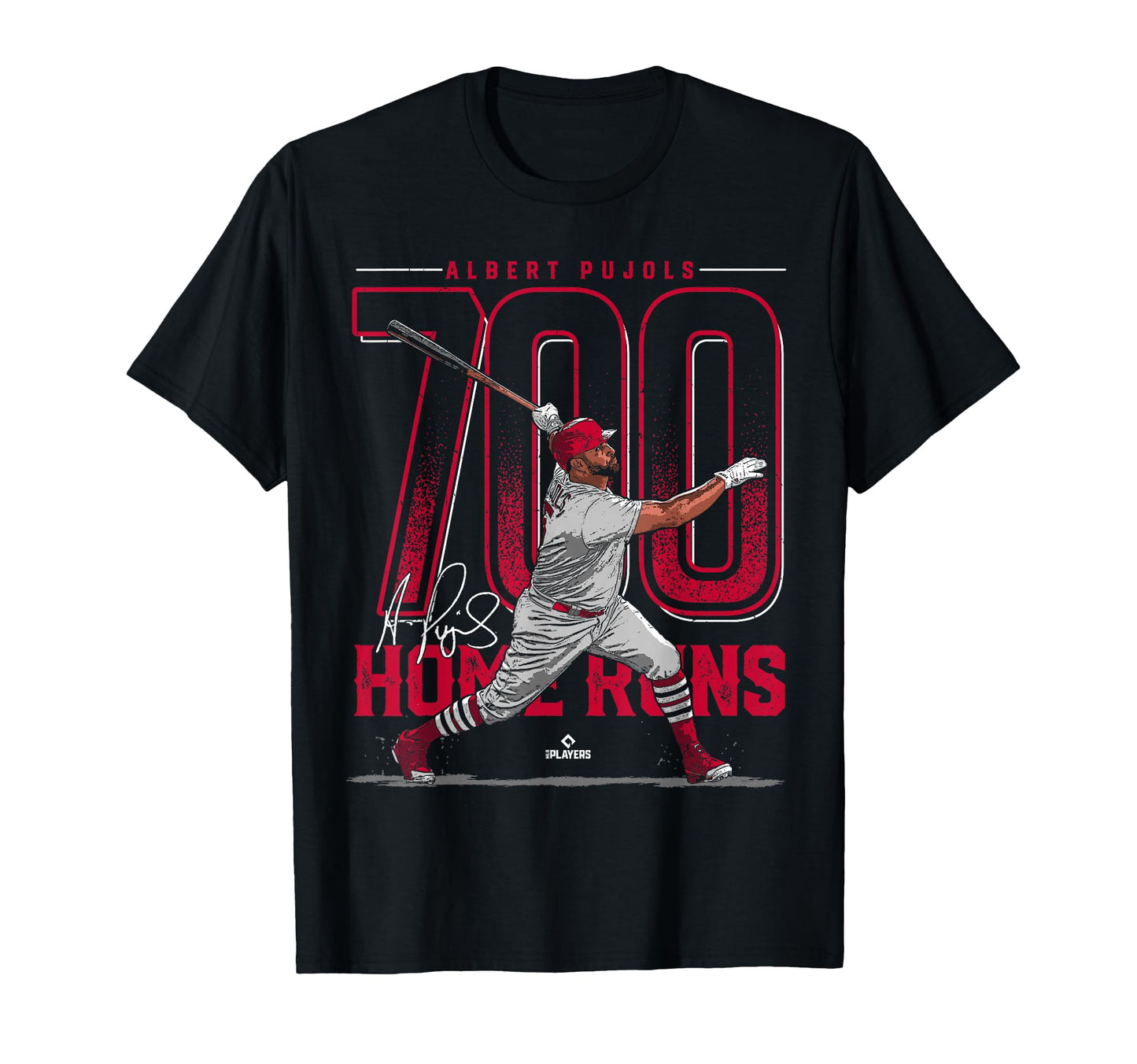 Albert Pujols 700 Home Runs Albert Pujols T-Shirt - Novelty Apparel Unisex - T-Shirt, Sweatshirt, Hoodie