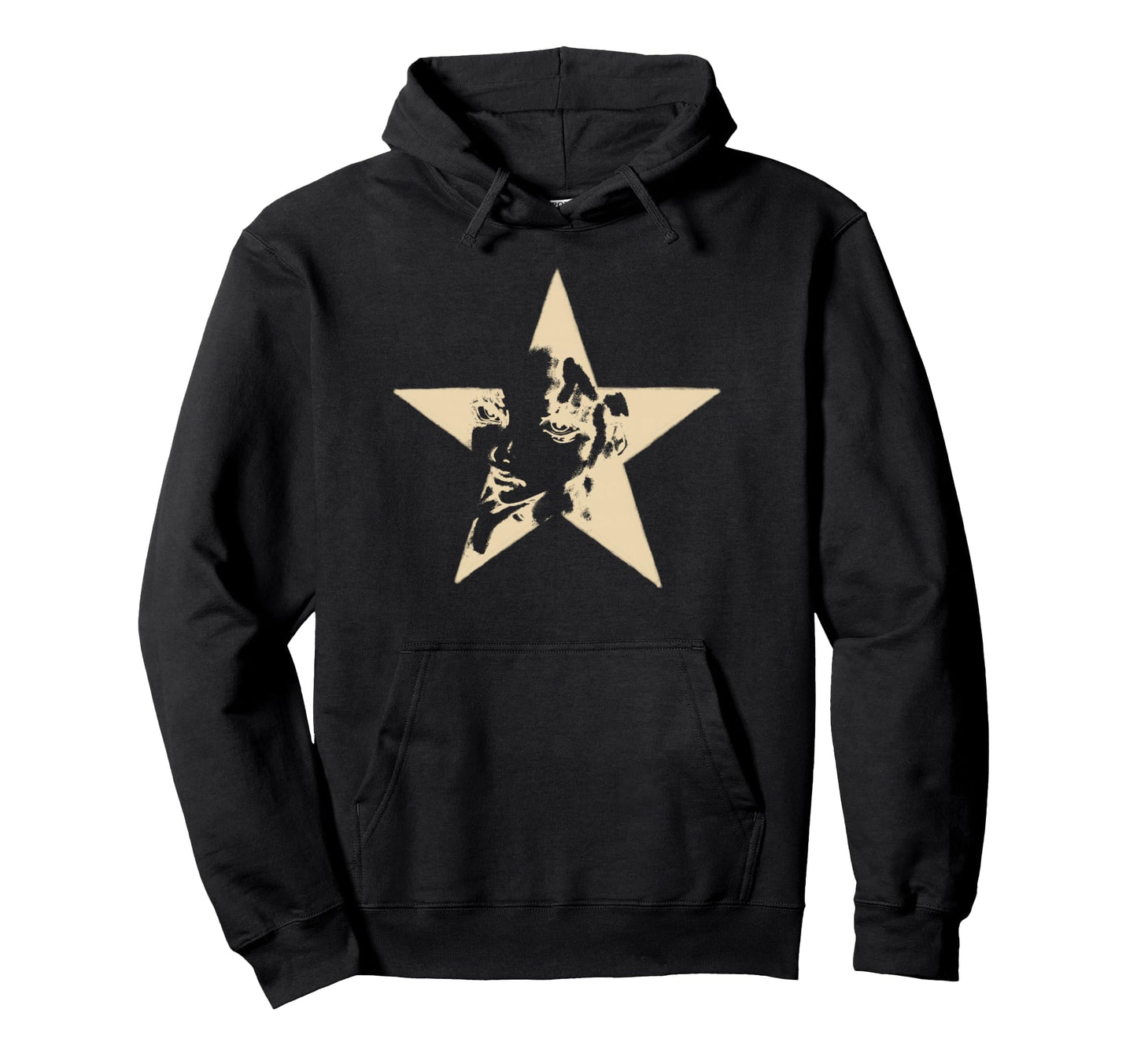 Pretty Shy As Star Stencil Graffiti Hoodie - Minimalist Print for Adults - T-Shirt, Sweatshirt, Hoodie