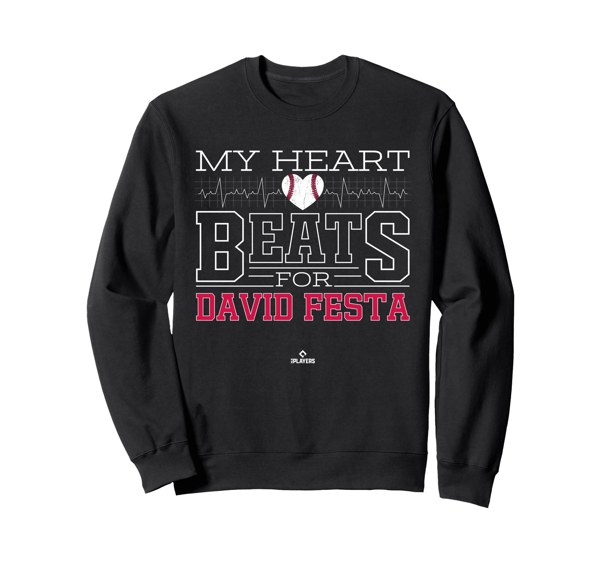 My Heart Beats David Festa Prospect Sweatshirt - Novelty Apparel Unisex - T-Shirt, Sweatshirt, Hoodie