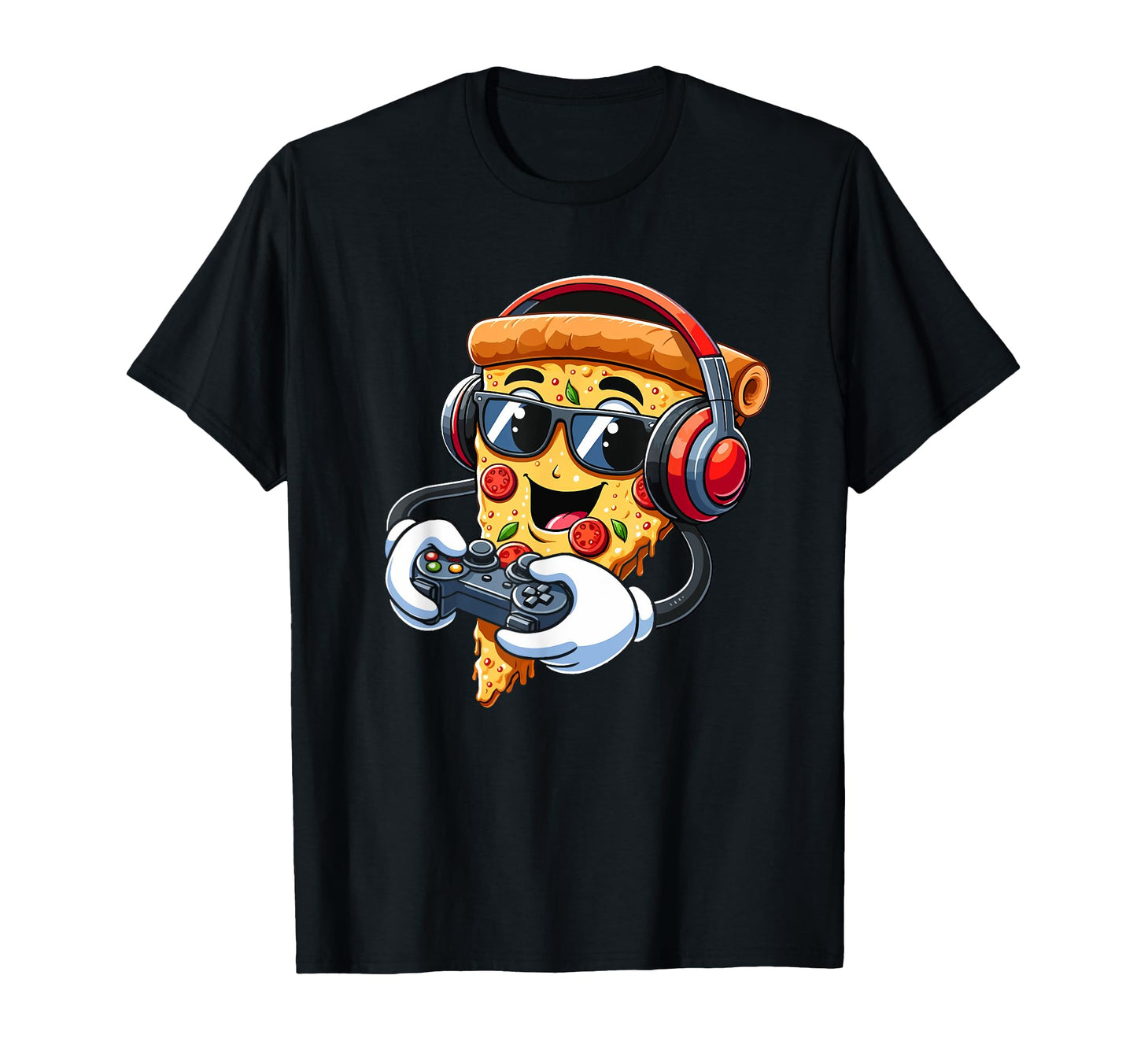 Gamer Pizza Video Gaming Enthusiast T-Shirt - Aesthetic Graphic Unisex - T-Shirt, Sweatshirt, Hoodie