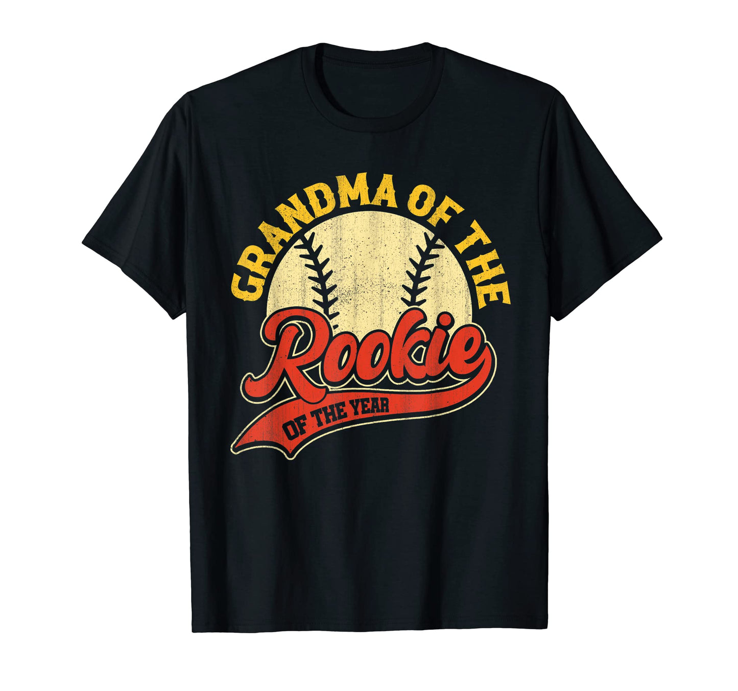 Grandma Rookie Rookie Year Baseball Nana T-Shirt - Minimalist Print Unisex - T-Shirt, Sweatshirt, Hoodie