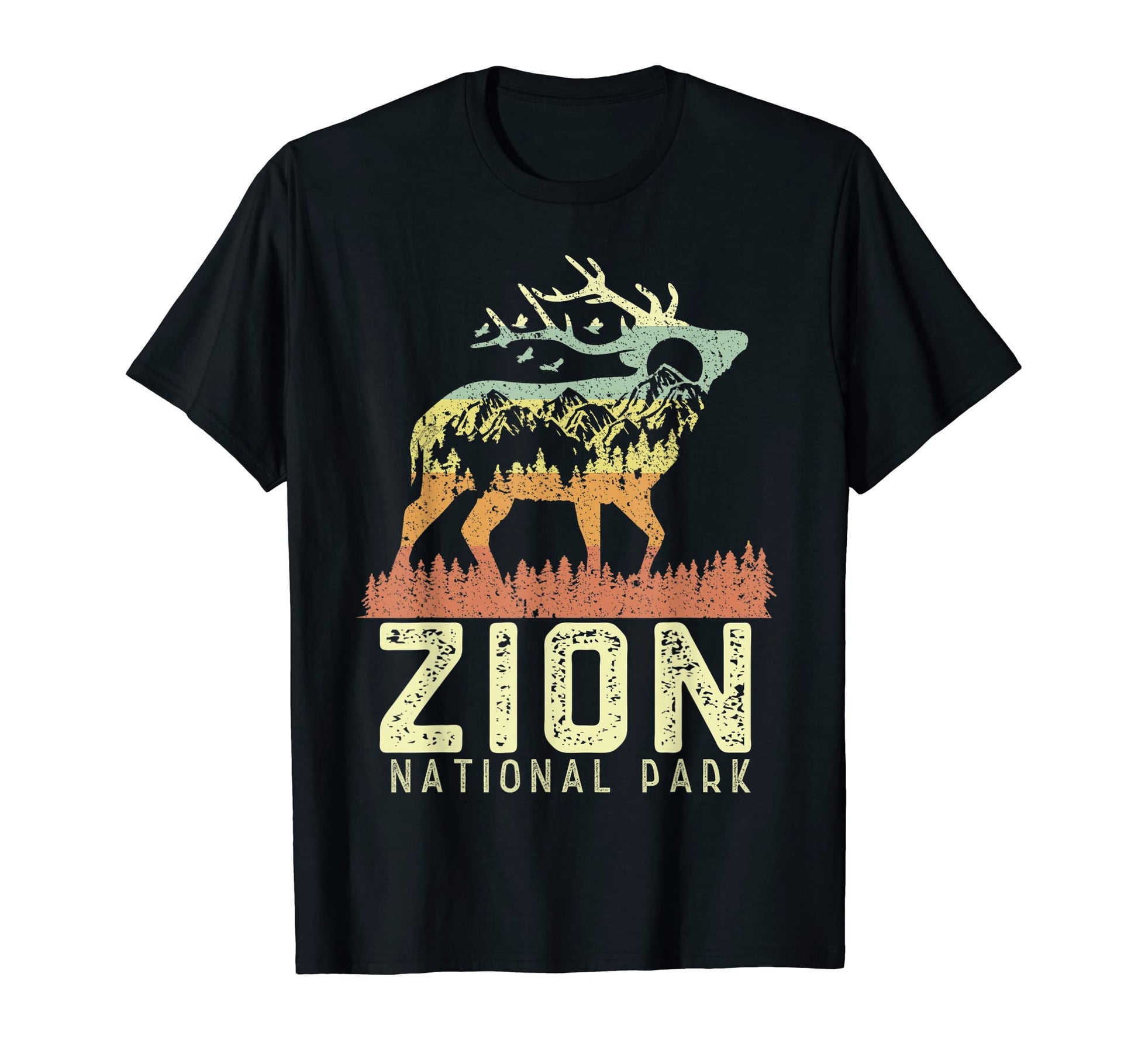 Zion National Park Mountain Elk Gift T-Shirt - Aesthetic Graphic Unisex - T-Shirt, Sweatshirt, Hoodie