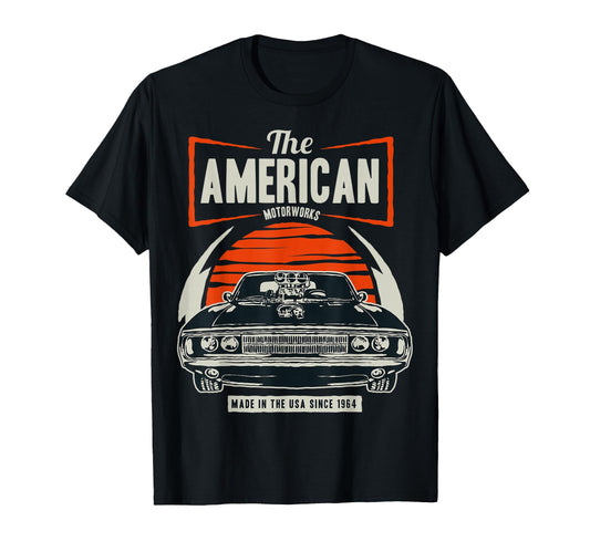 American Muscle Cars Novelty Small T-Shirt - Minimalist Print Men Women - T-Shirt, Sweatshirt, Hoodie