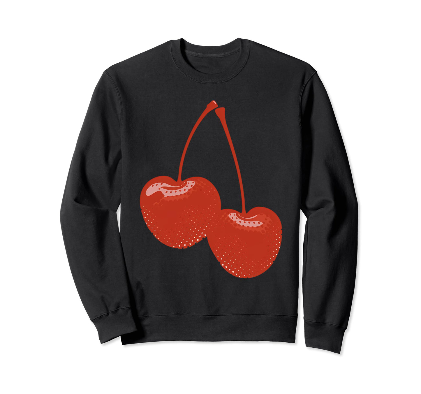 Cherry Red Aesthetic Cherries Y2K Sweatshirt - Minimalist Print Men Women - T-Shirt, Sweatshirt, Hoodie