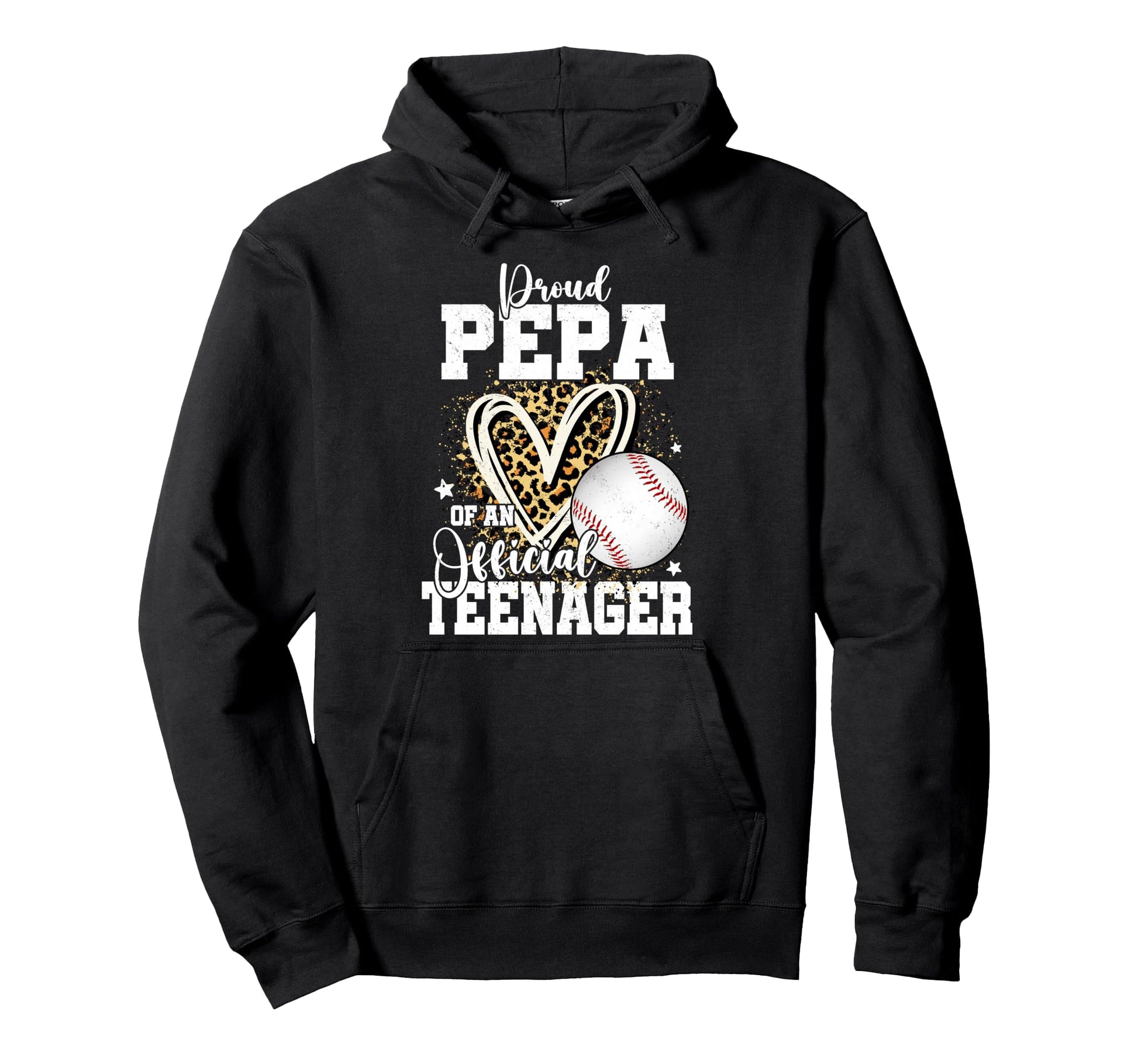 Proud Pepa Teenager 13Th Birthday Baseball Hoodie - Graphic Print Men Women - T-Shirt, Sweatshirt, Hoodie