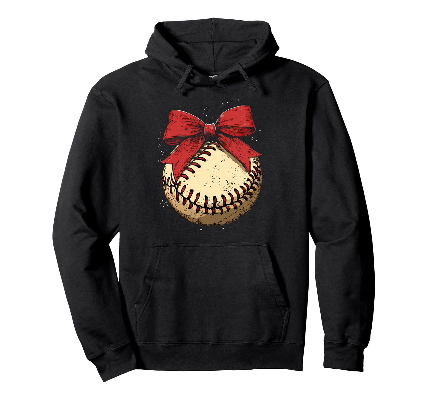 Baseball Coquette Bow Baseball Player Hoodie - Unique Graphic Unisex - T-Shirt, Sweatshirt, Hoodie