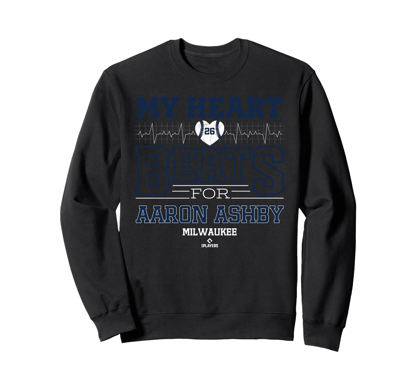 My Heart Beats Aaron Ashby Sweatshirt - Minimalist Print Men Women - T-Shirt, Sweatshirt, Hoodie