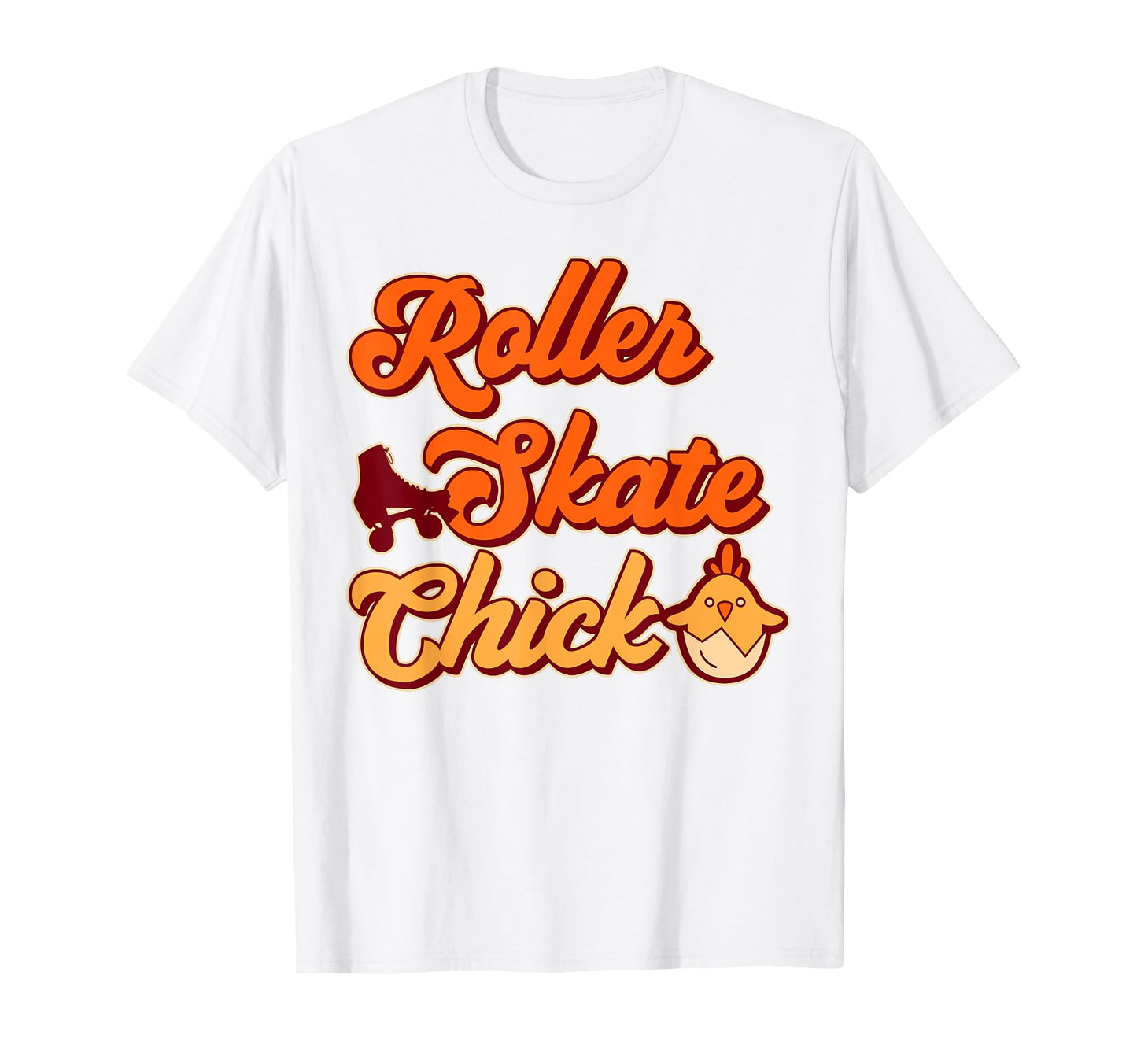 Roller Skating Skate 1970S Chicken Roller T-Shirt - Graphic Print Unisex - T-Shirt, Sweatshirt, Hoodie