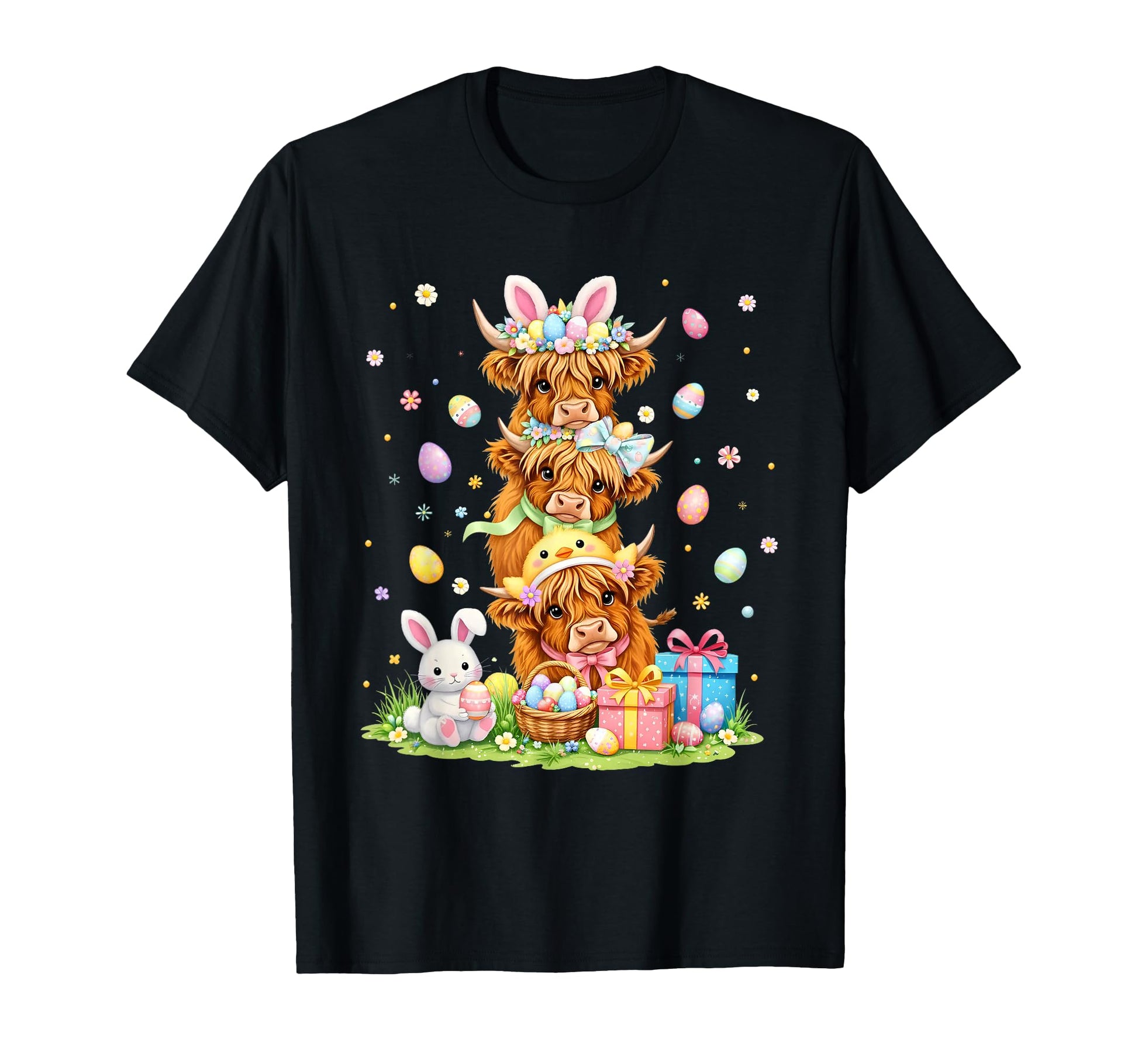 Coquette Western Highland Cow T-Shirt - Fun Novelty Design Men Women - T-Shirt, Sweatshirt, Hoodie