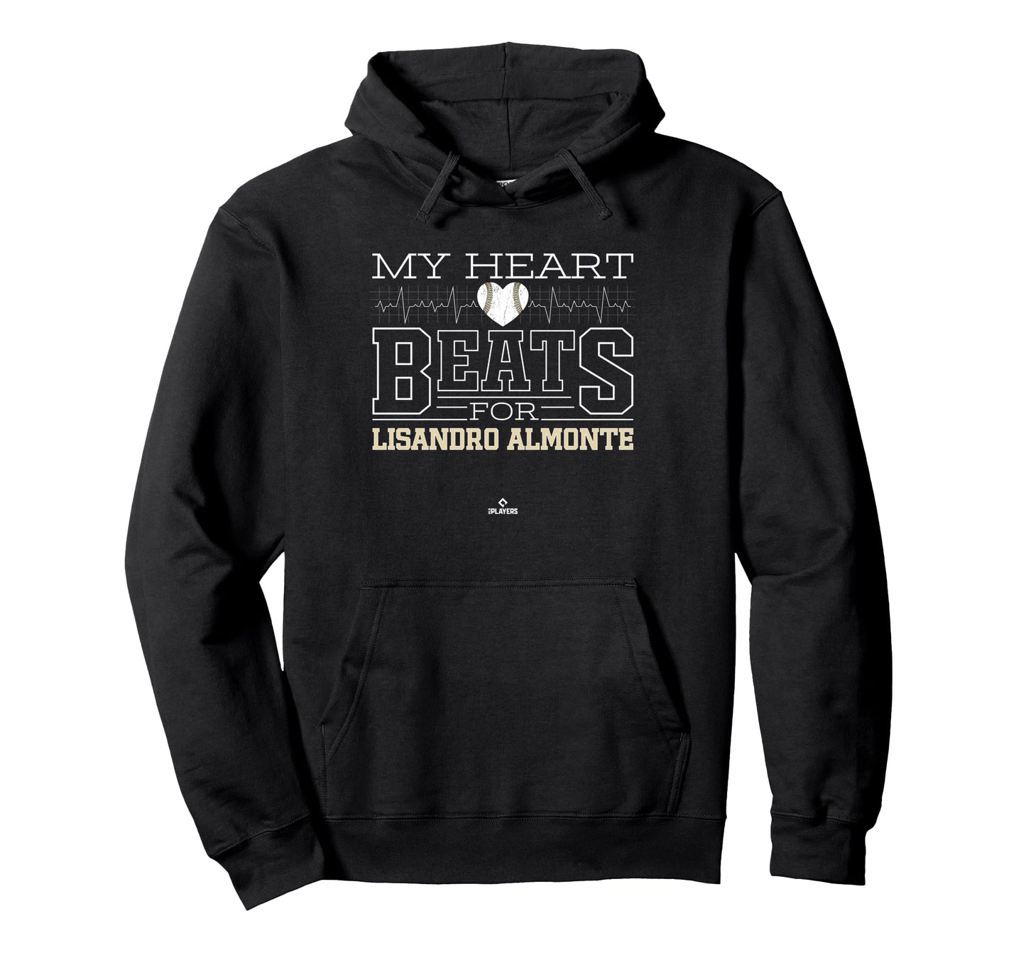 My Heart Beats Lisandro Almonte Hoodie - Novelty Apparel for Adults - T-Shirt, Sweatshirt, Hoodie