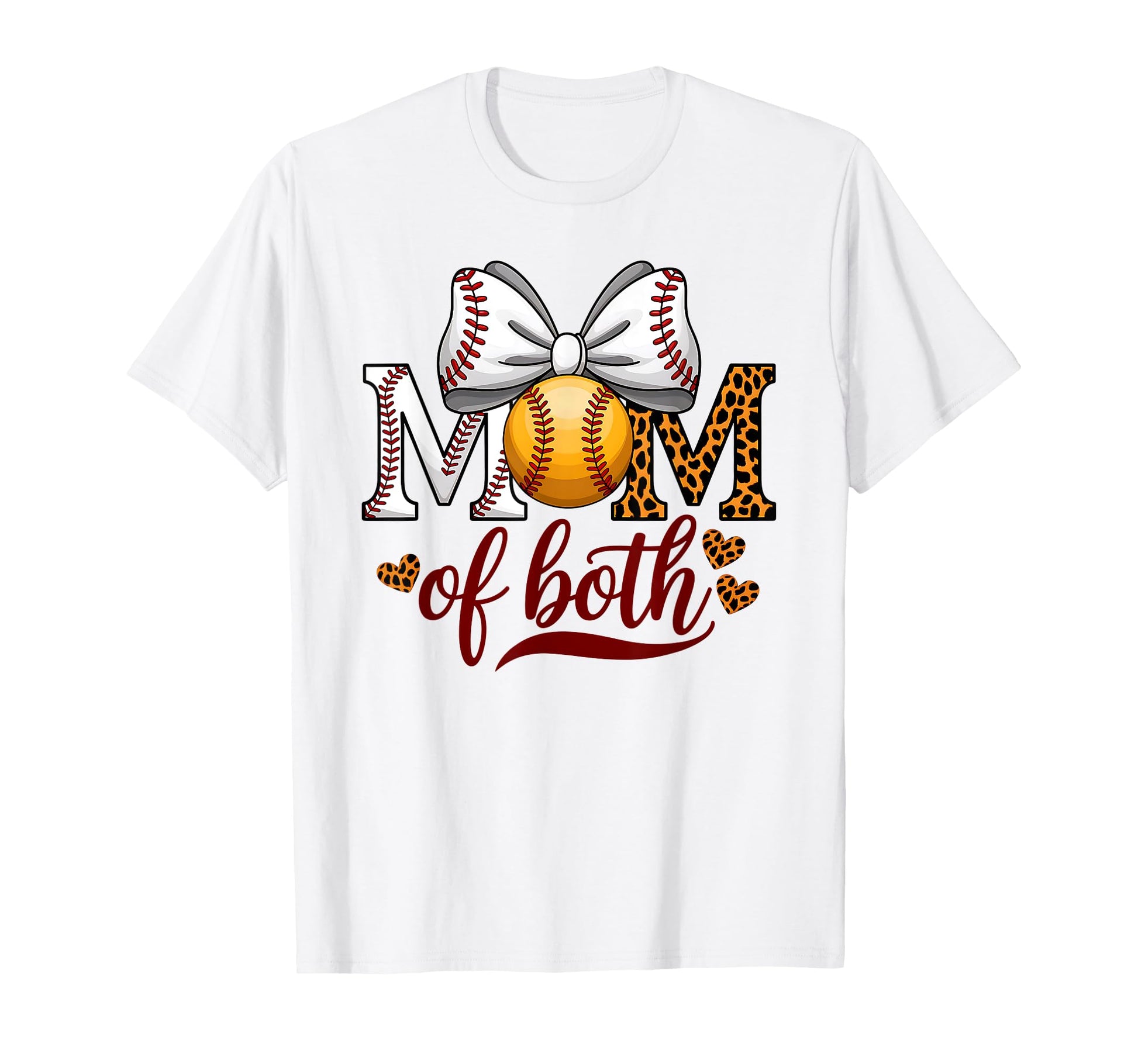 Mom Both Baseball Softball Coquette T-Shirt - Aesthetic Graphic for Adults - T-Shirt, Sweatshirt, Hoodie