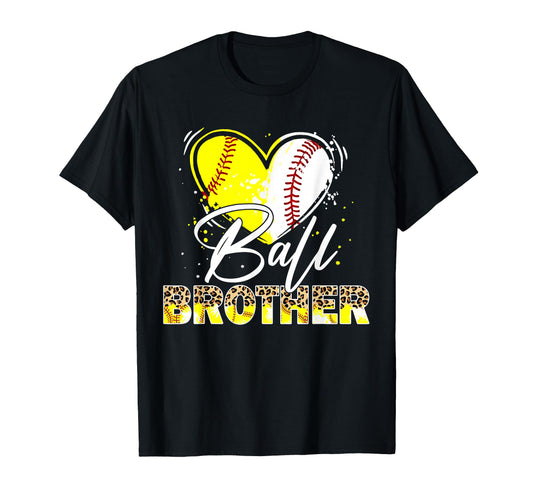 Ball Brother Leopard Baseball T-Shirt - Fun Novelty Design Men Women - T-Shirt, Sweatshirt, Hoodie