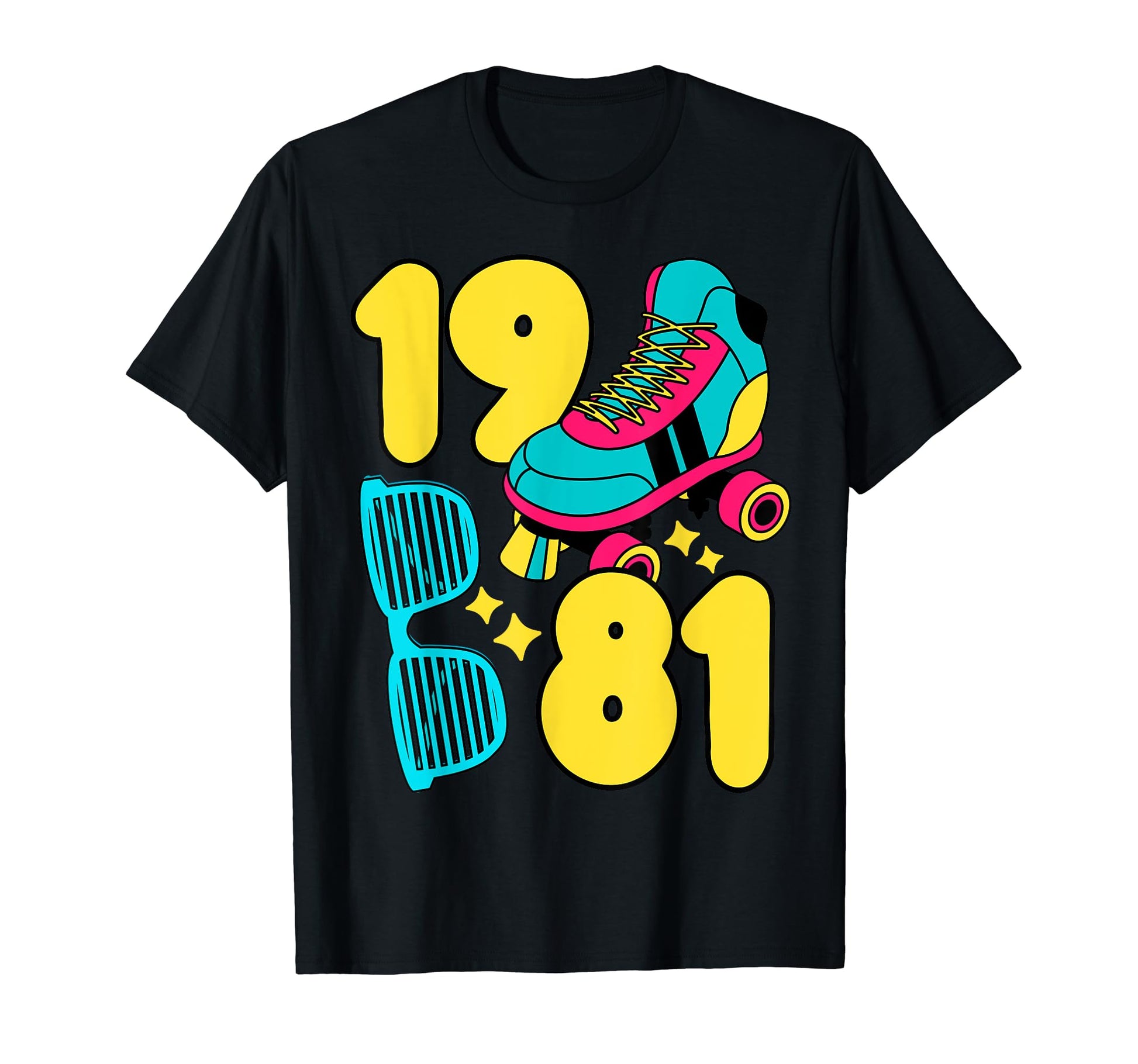 1981 Roller Rink 80S Night T-Shirt - Aesthetic Graphic for Adults - T-Shirt, Sweatshirt, Hoodie