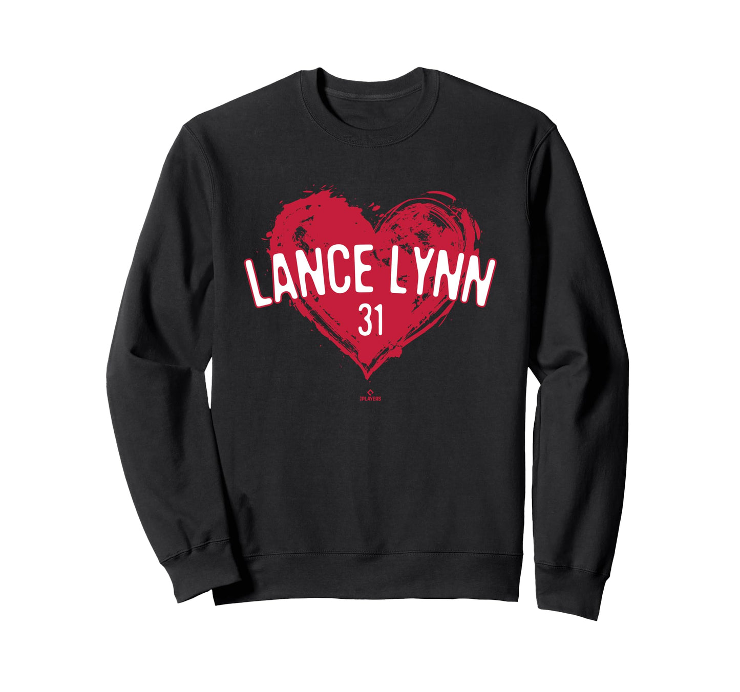 Distressed Heart Lance Lynn St Sweatshirt - Novelty Apparel for Adults - T-Shirt, Sweatshirt, Hoodie