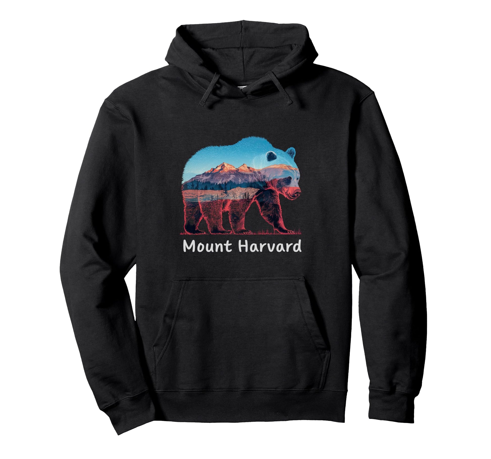 Hiking Camping Mount Harvard Hoodie - Aesthetic Graphic for Adults - T-Shirt, Sweatshirt, Hoodie