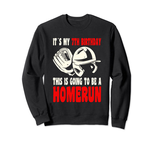 7 Year Old Happy 7Th Birthday Sweatshirt - Trendy Graphic for Adults - T-Shirt, Sweatshirt, Hoodie