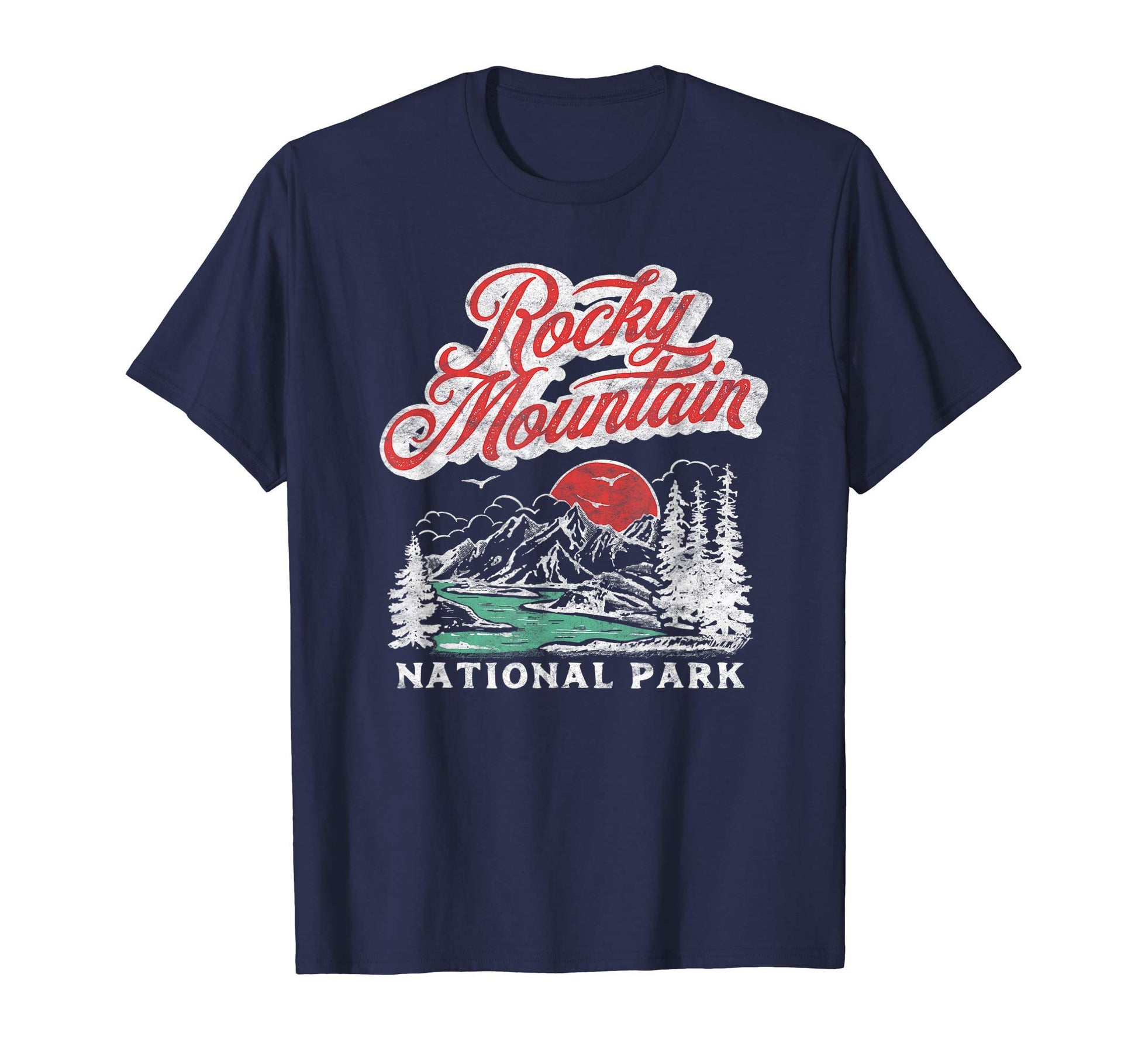 Rocky Mountain National Park 80S T-Shirt - Unique Graphic Men Women - T-Shirt, Sweatshirt, Hoodie